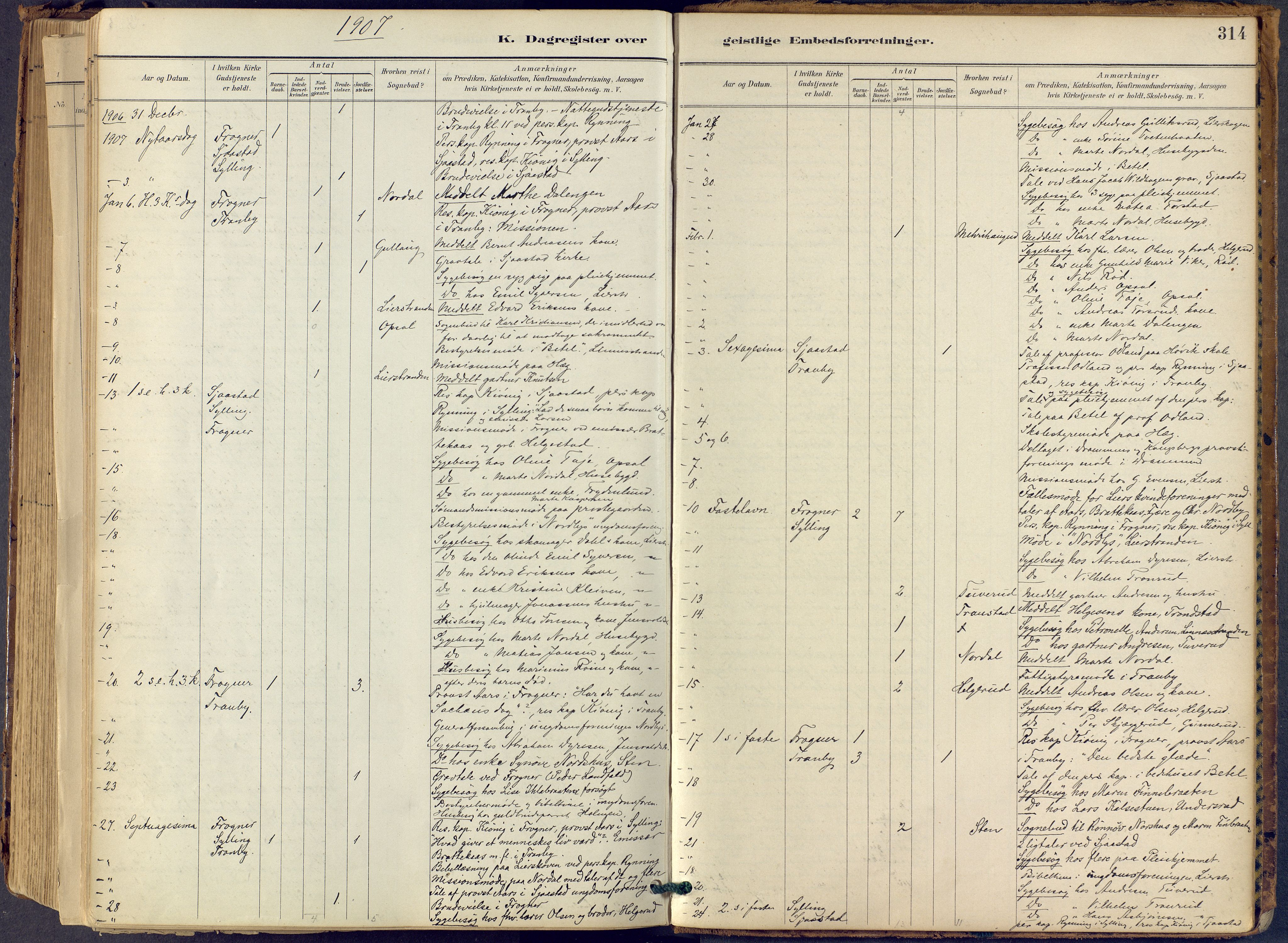 Lier kirkebøker, AV/SAKO-A-230/F/Fb/L0001: Parish register (official) no. II 1, 1883-1910, p. 314