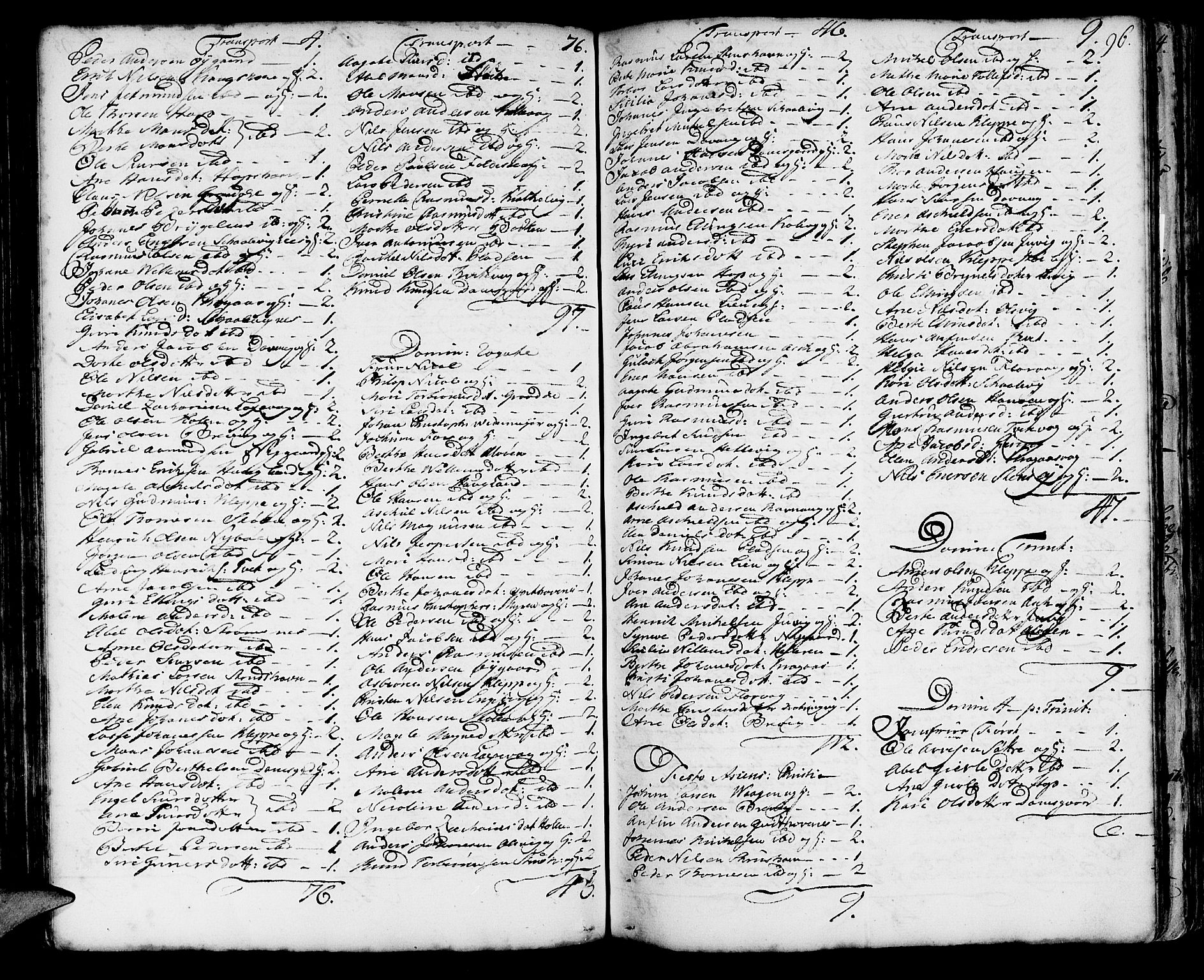 Askøy Sokneprestembete, AV/SAB-A-74101/H/Ha/Haa/Haaa/L0001: Parish register (official) no. A 1, 1742-1818, p. 96