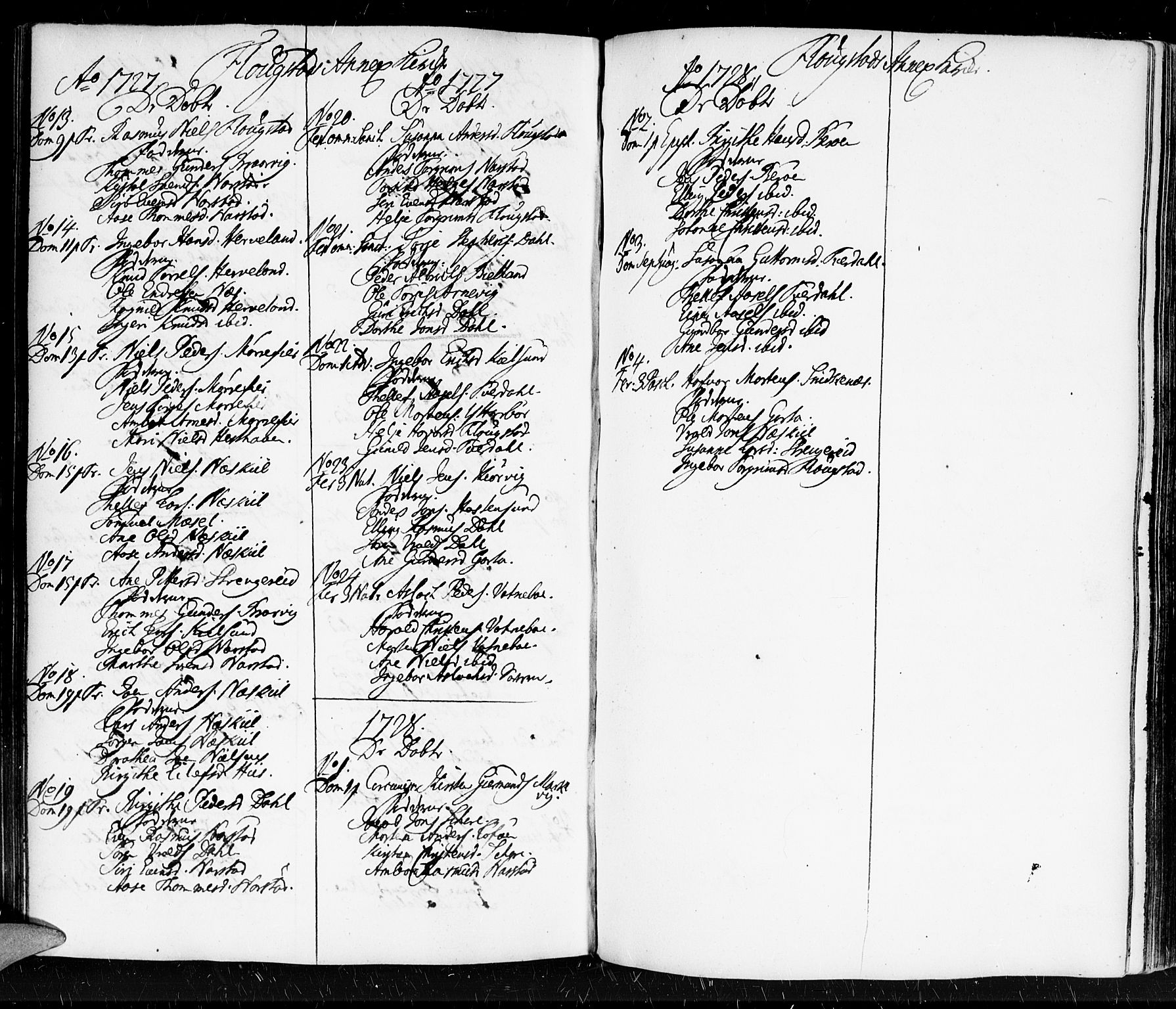 Holt sokneprestkontor, AV/SAK-1111-0021/F/Fa/L0001: Parish register (official) no. A 1 /4, 1721-1812, p. 179