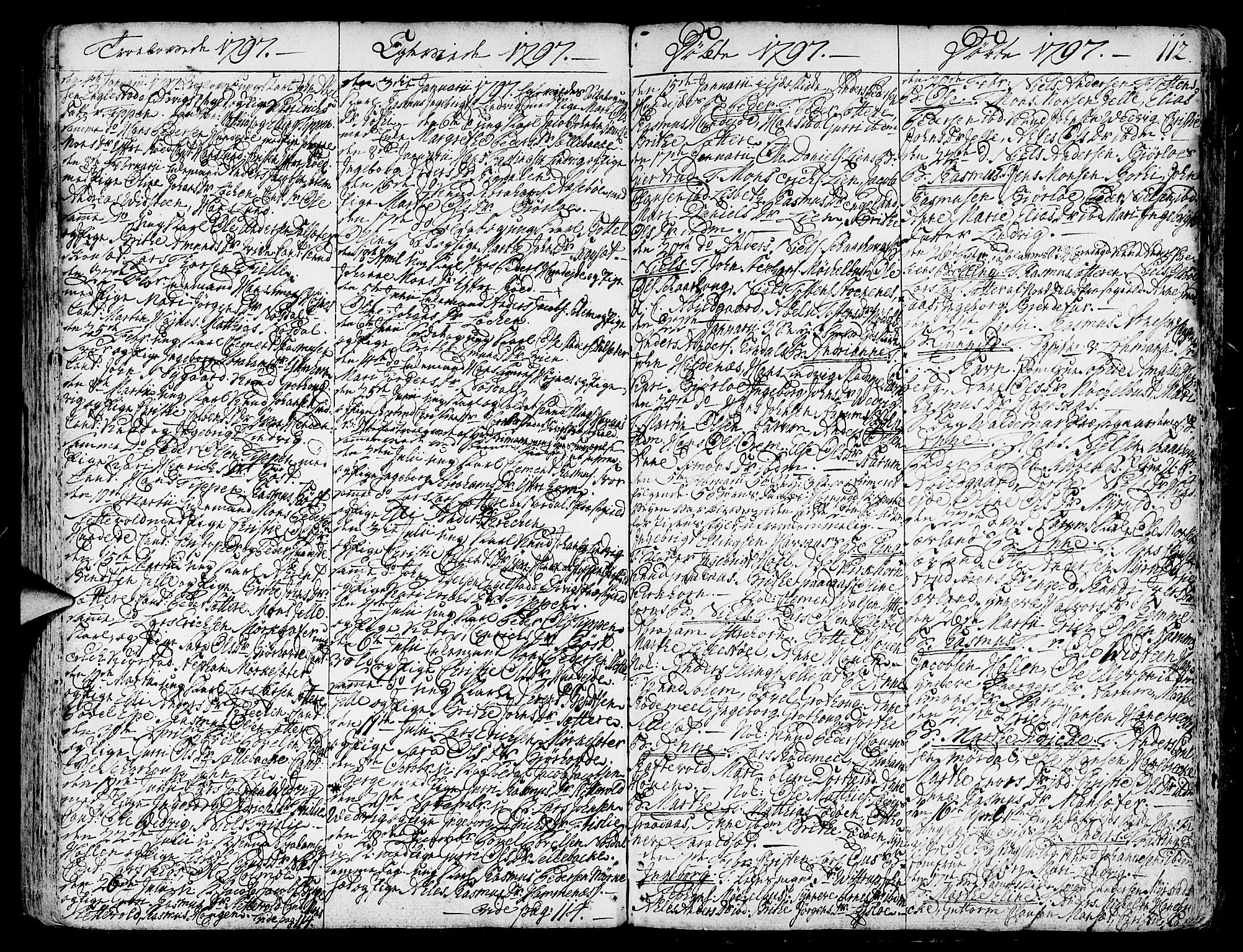 Eid sokneprestembete, AV/SAB-A-82301/H/Haa/Haaa/L0003: Parish register (official) no. A 3, 1770-1805, p. 112