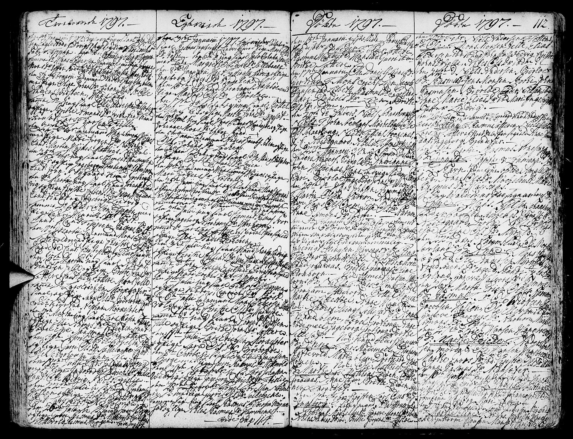 Eid sokneprestembete, SAB/A-82301/H/Haa/Haaa/L0003: Parish register (official) no. A 3, 1770-1805, p. 112