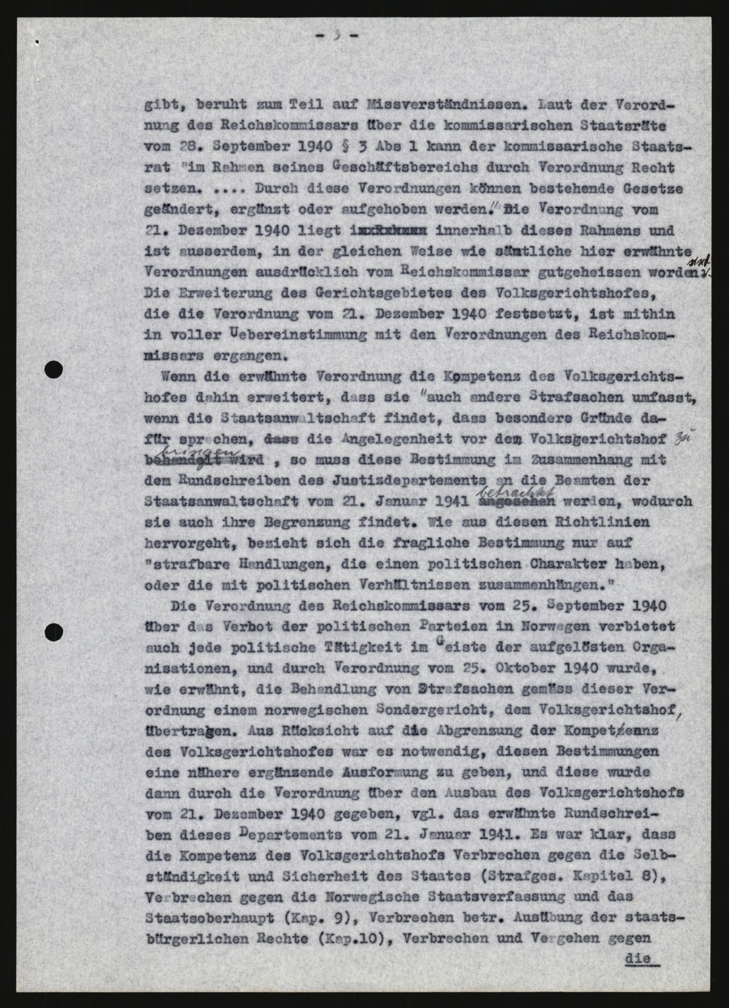 Forsvarets Overkommando. 2 kontor. Arkiv 11.4. Spredte tyske arkivsaker, AV/RA-RAFA-7031/D/Dar/Darb/L0013: Reichskommissariat - Hauptabteilung Vervaltung, 1917-1942, p. 1023