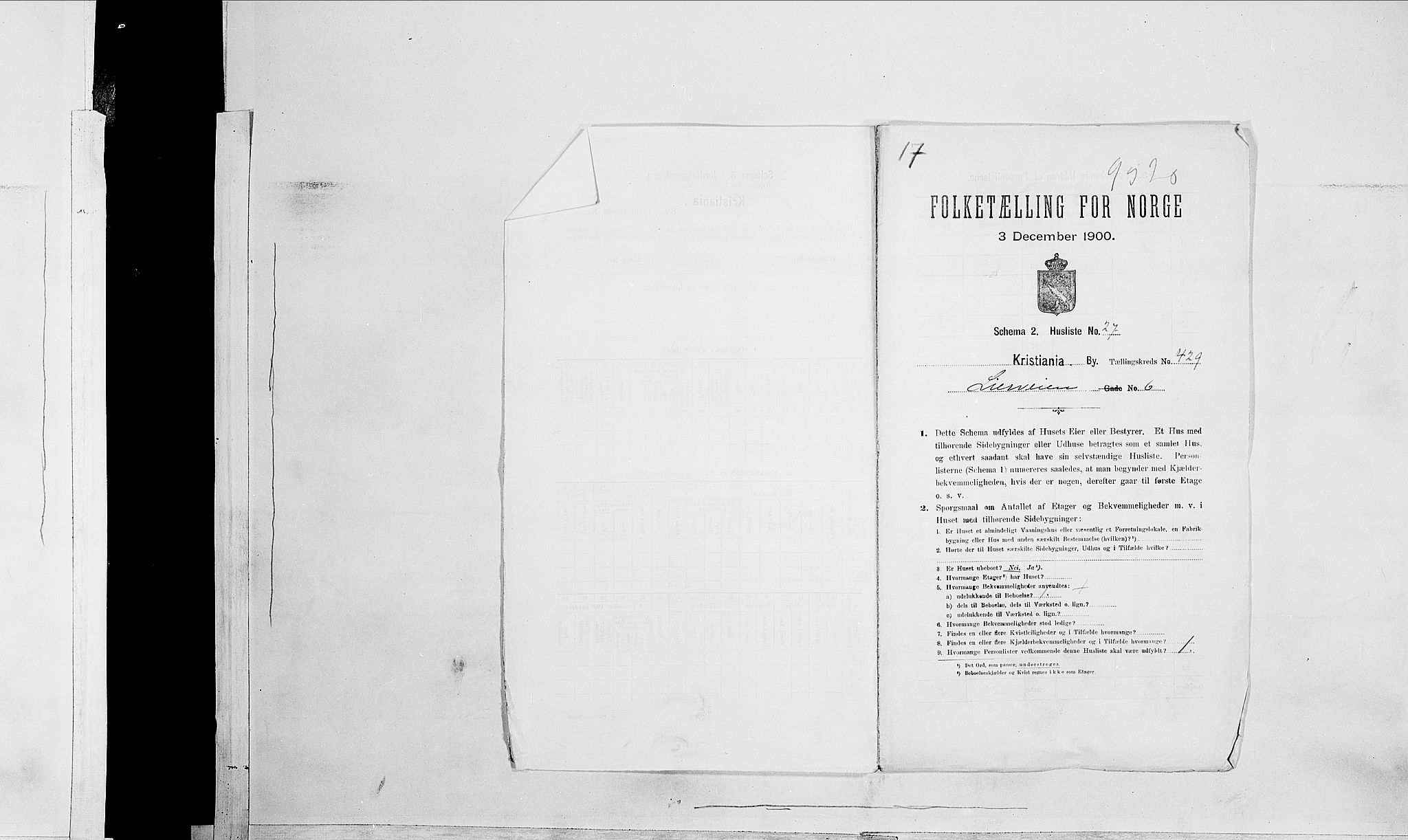 SAO, 1900 census for Kristiania, 1900, p. 52819