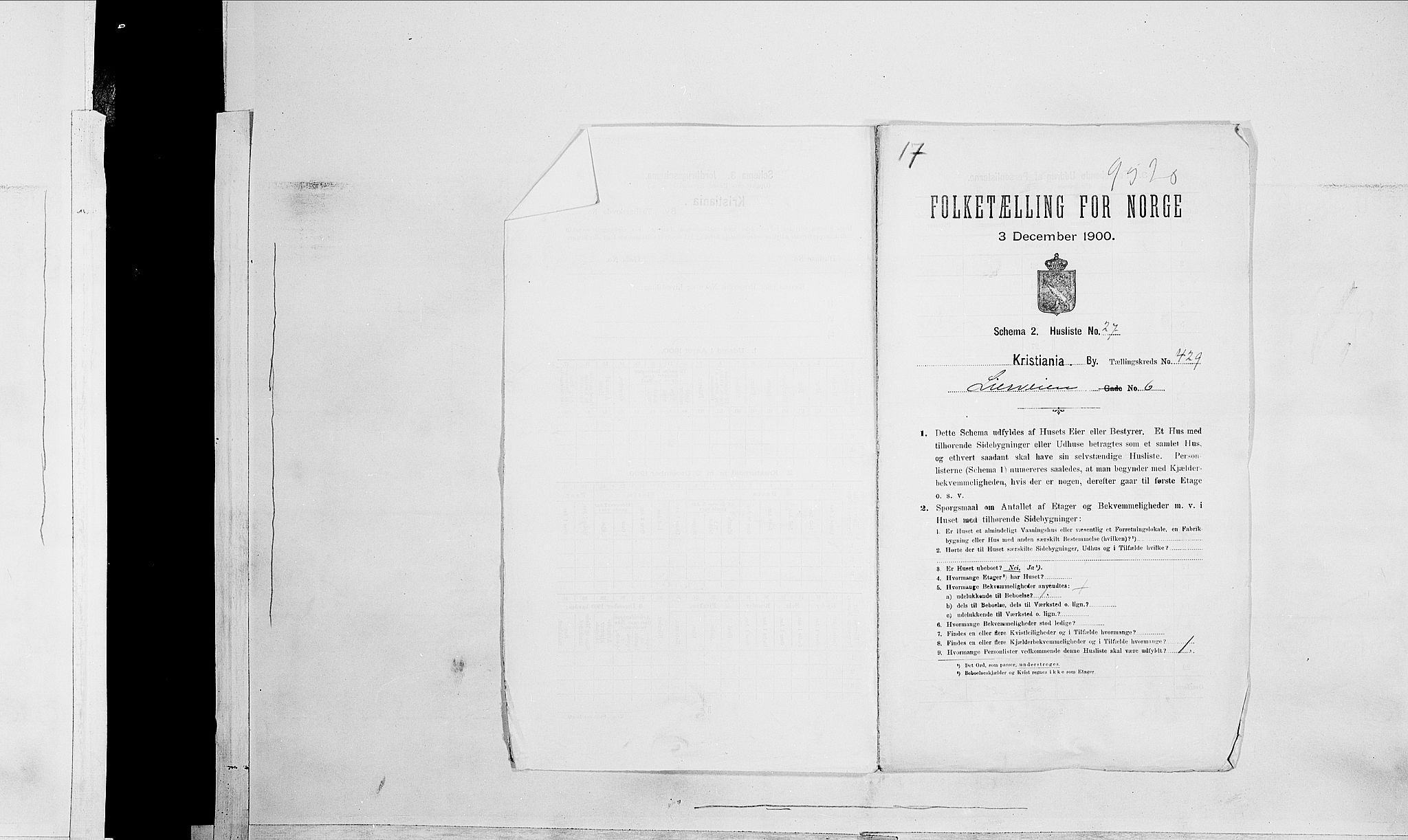 SAO, 1900 census for Kristiania, 1900, p. 52819