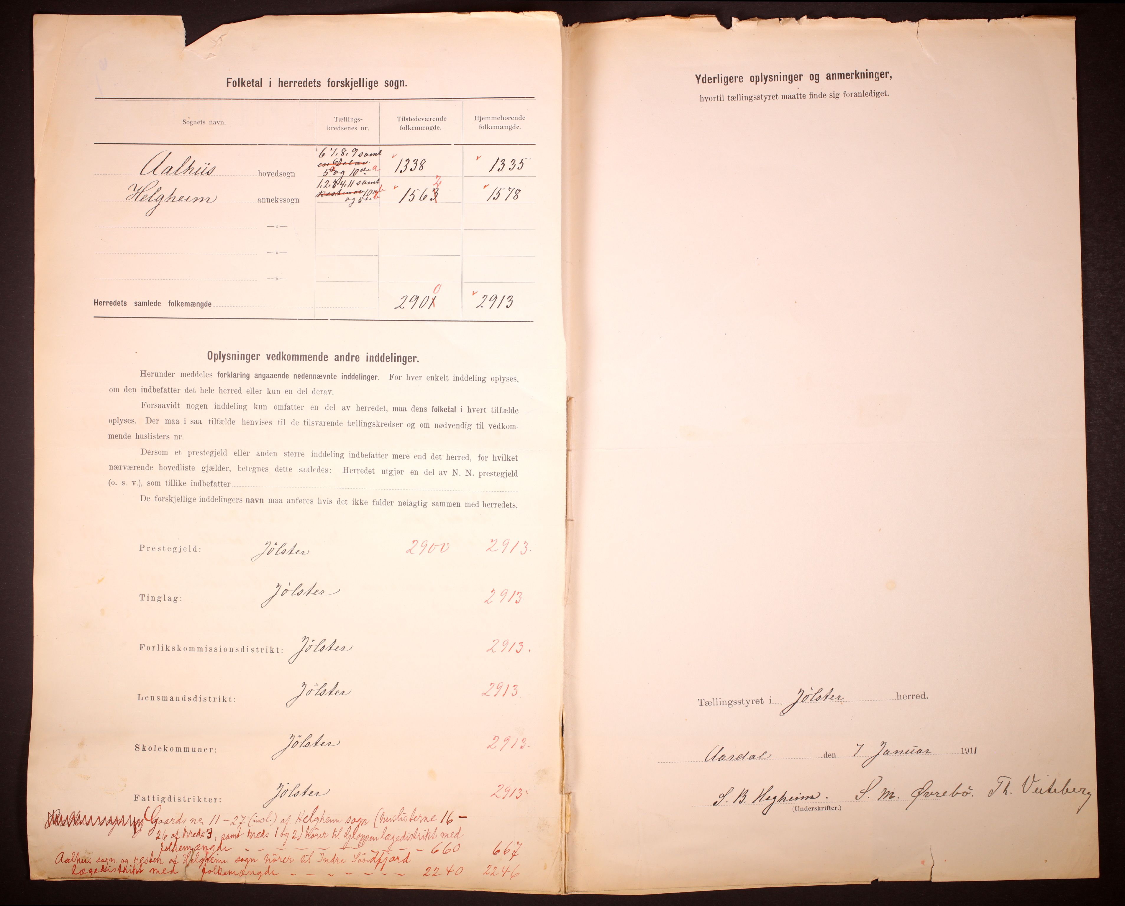 RA, 1910 census for Jølster, 1910, p. 3