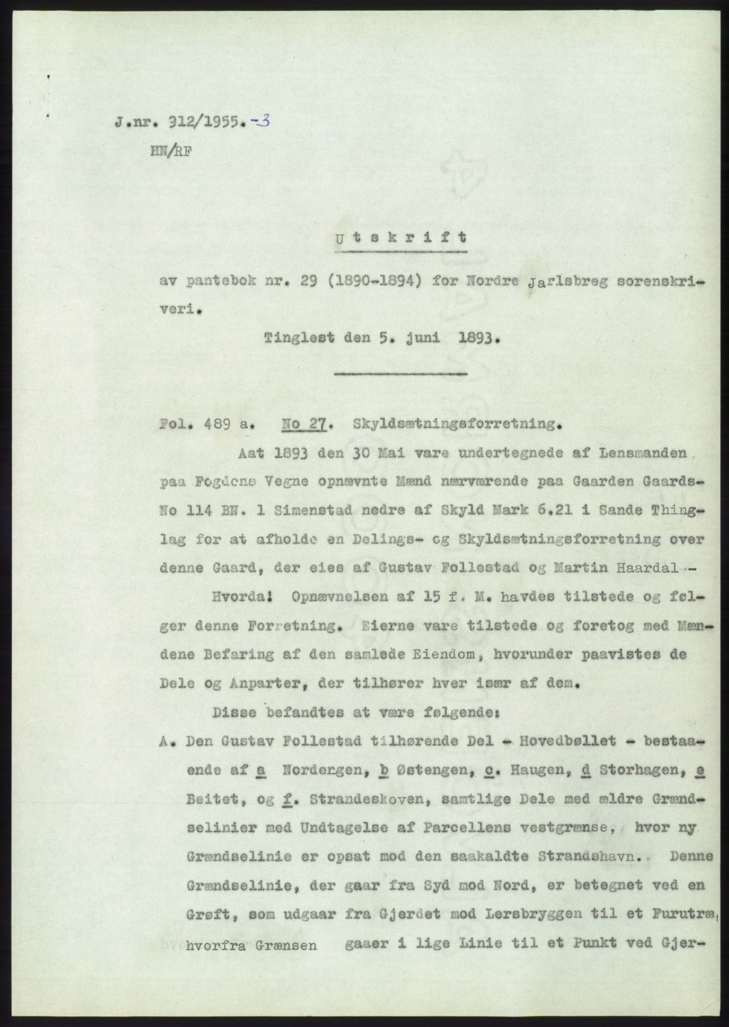 Statsarkivet i Kongsberg, SAKO/A-0001, 1955, p. 110
