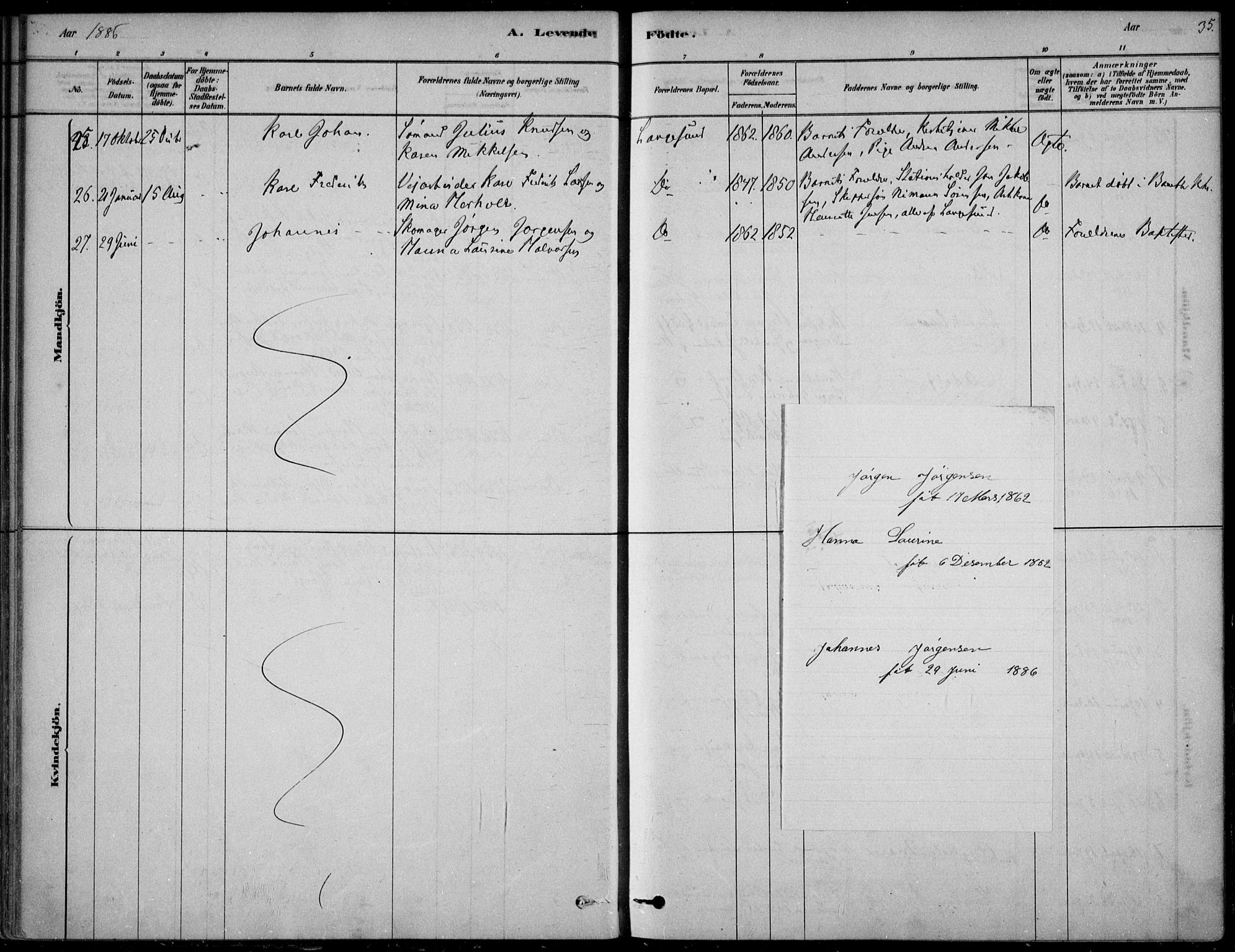 Langesund kirkebøker, AV/SAKO-A-280/F/Fa/L0002: Parish register (official) no. 2, 1878-1892, p. 35