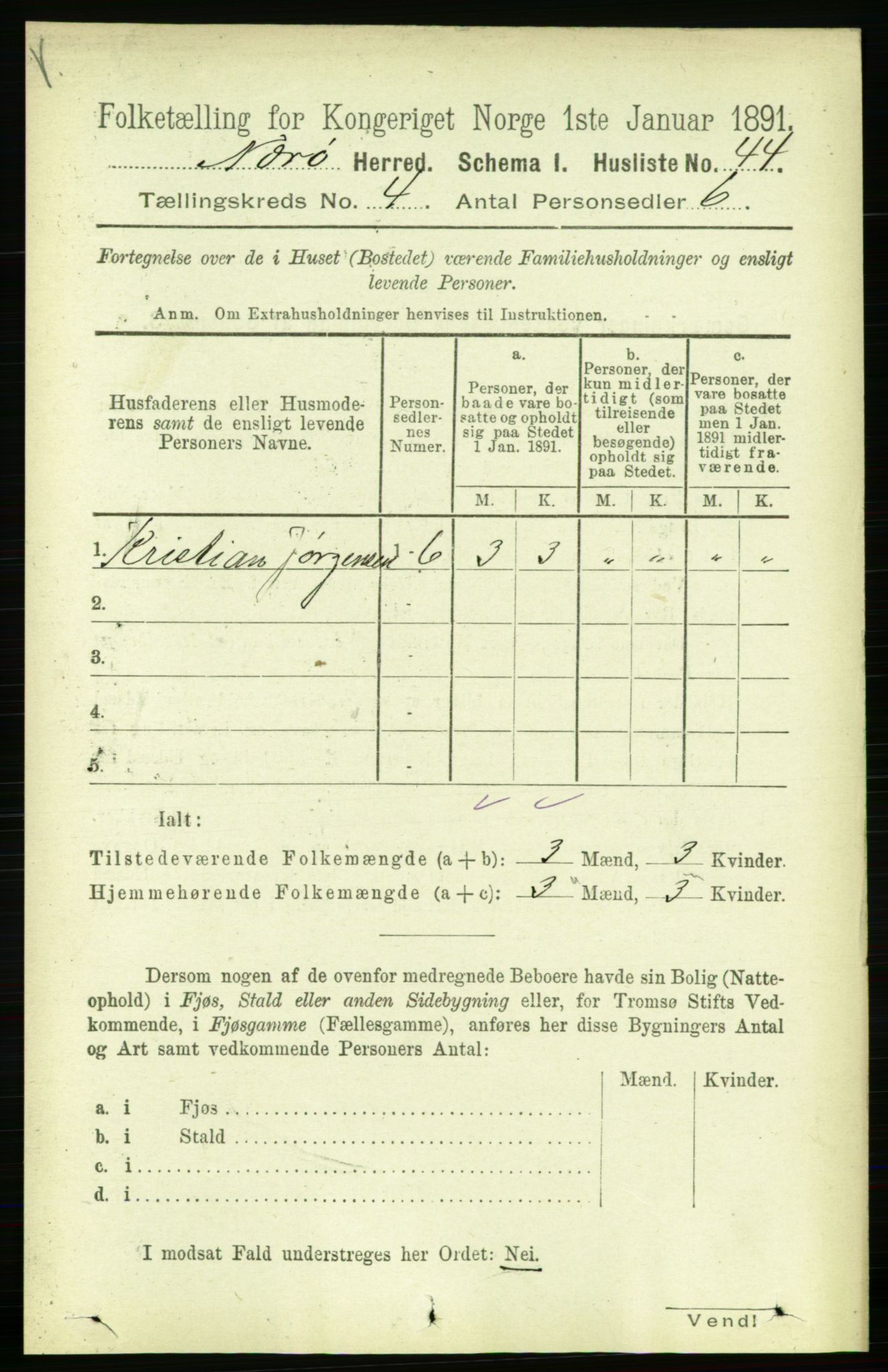 RA, 1891 census for 1751 Nærøy, 1891, p. 1825