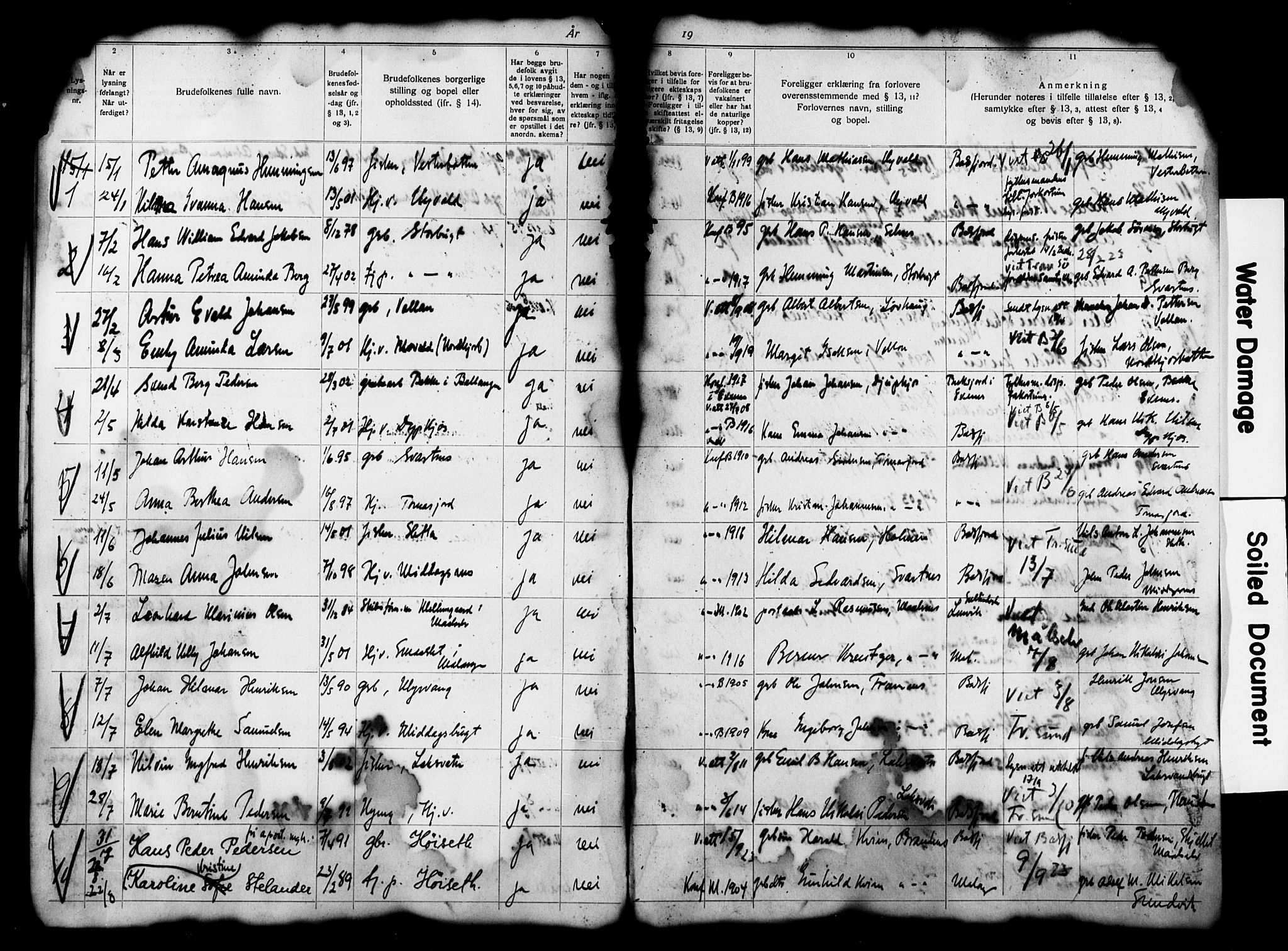 Balsfjord sokneprestembete, AV/SATØ-S-1303/H/Hd/L0033: Banns register no. 33, 1920-1927