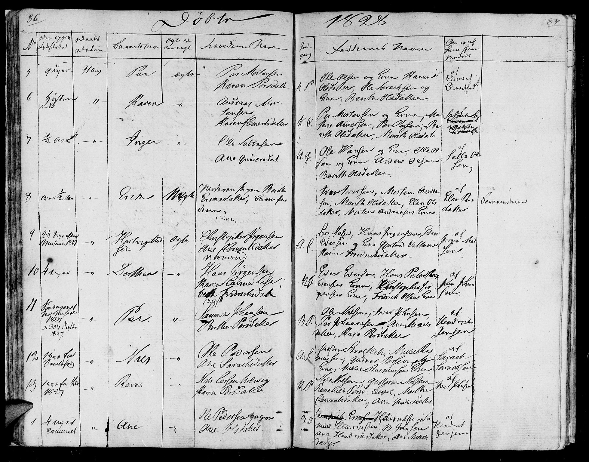Lebesby sokneprestkontor, SATØ/S-1353/H/Ha/L0002kirke: Parish register (official) no. 2, 1816-1833, p. 86-87