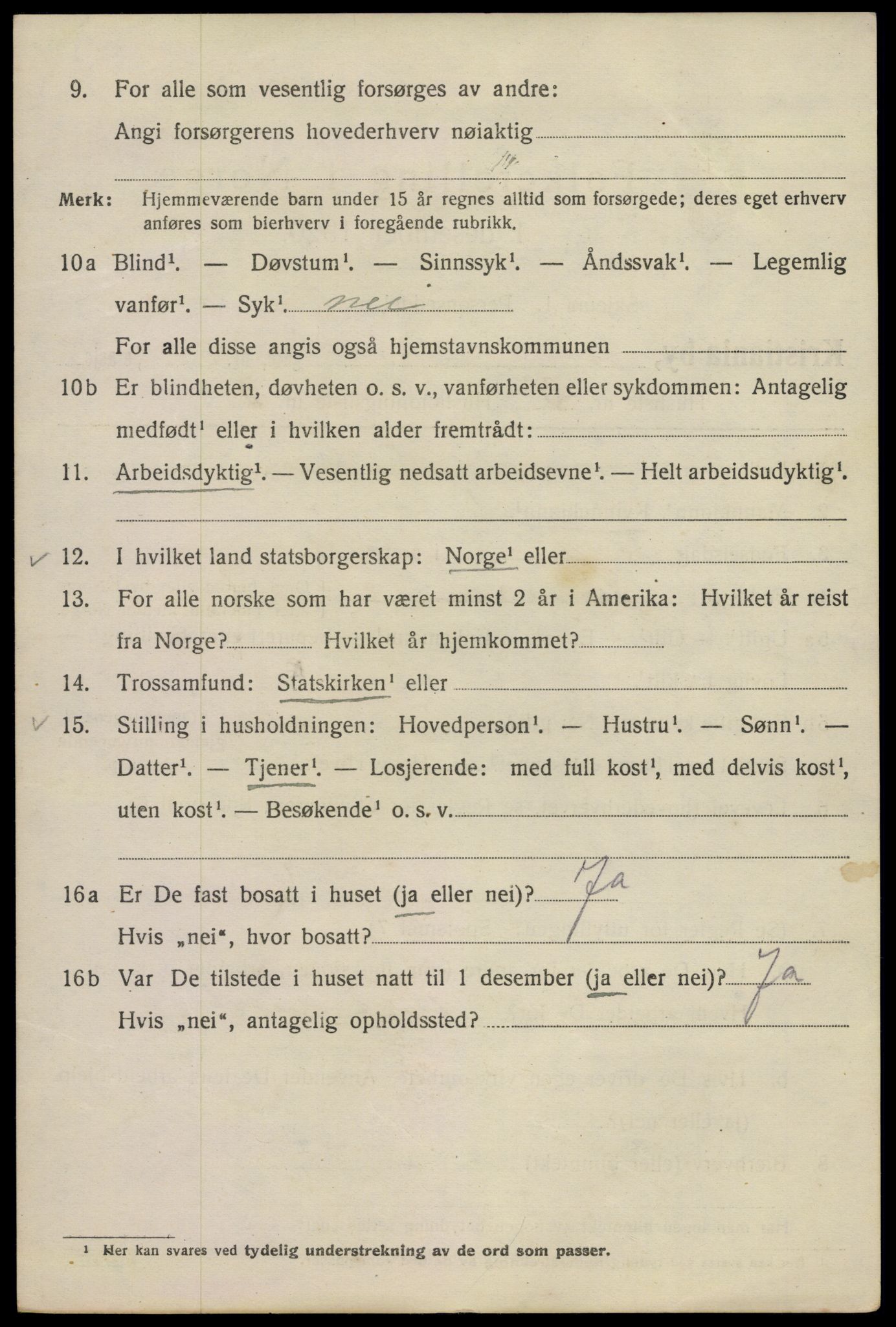 SAO, 1920 census for Kristiania, 1920, p. 325798