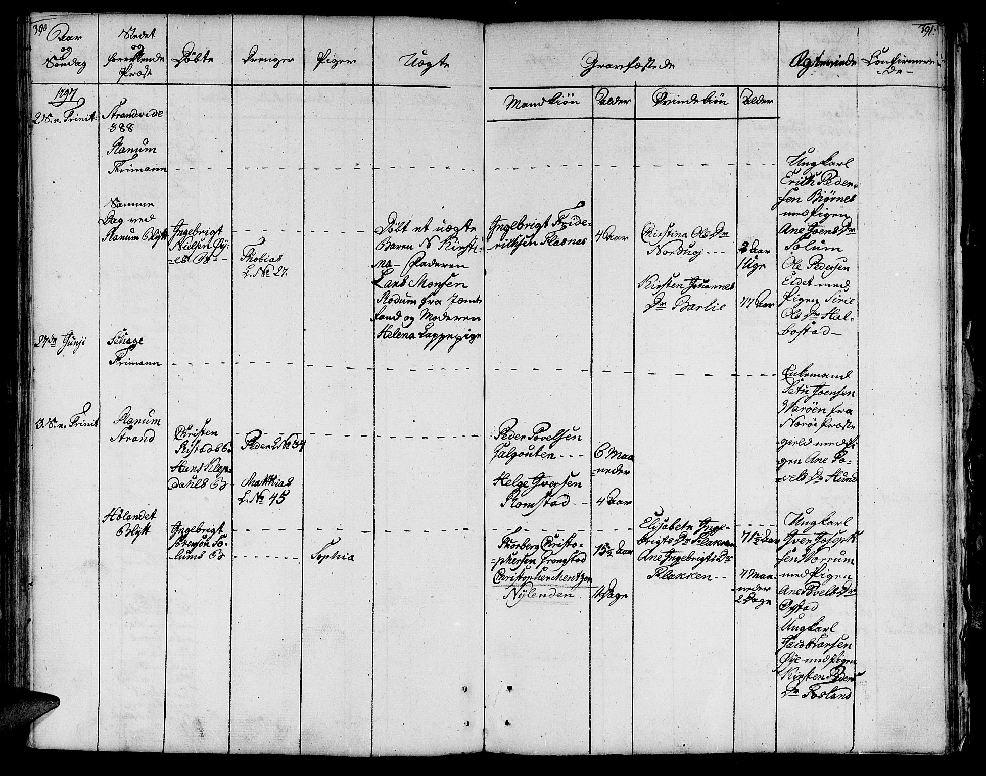 Ministerialprotokoller, klokkerbøker og fødselsregistre - Nord-Trøndelag, AV/SAT-A-1458/764/L0544: Parish register (official) no. 764A04, 1780-1798, p. 390-391