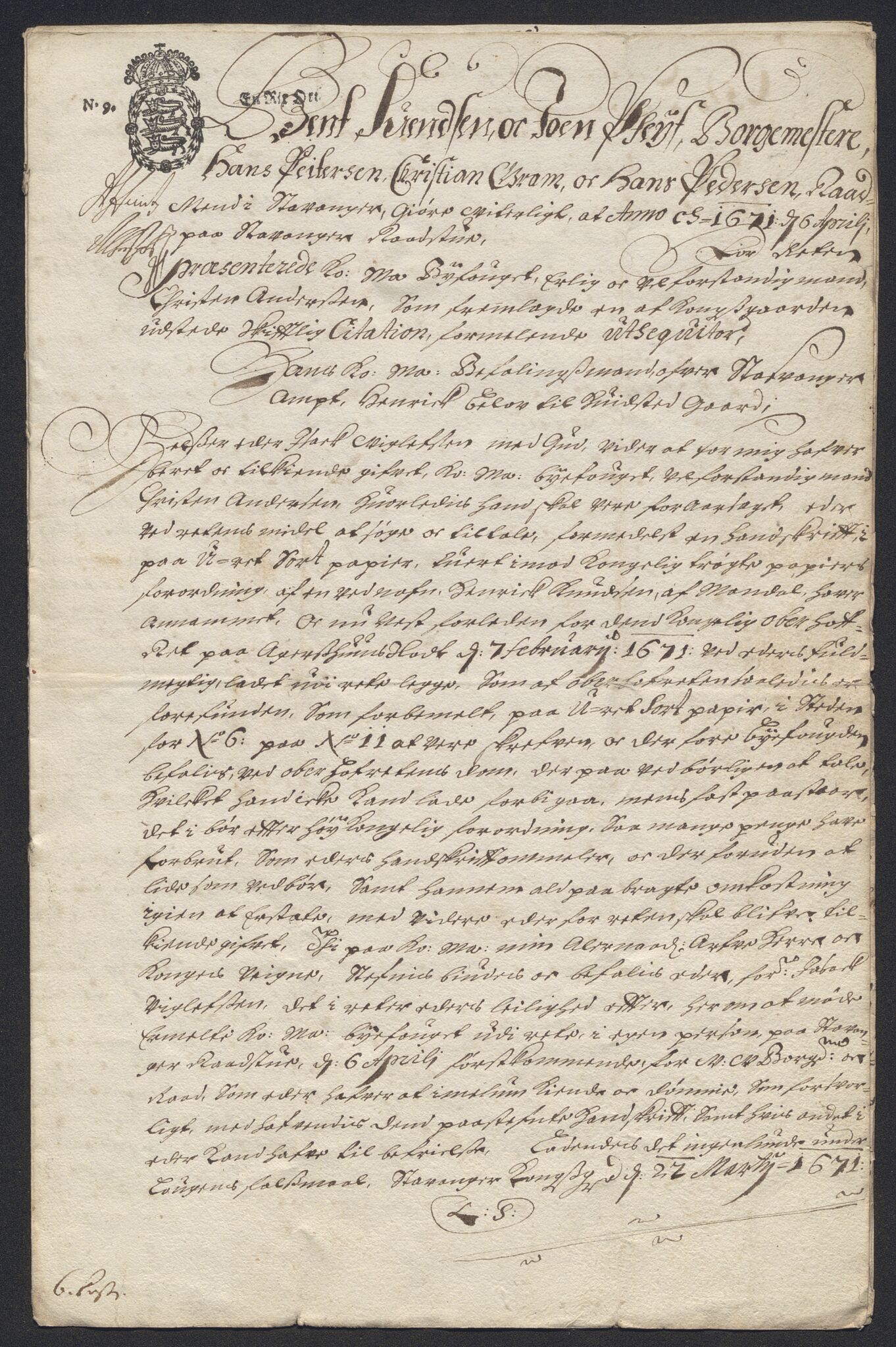 Rentekammeret inntil 1814, Reviderte regnskaper, Byregnskaper, AV/RA-EA-4066/R/Ro/L0316: [O14] Sikt og sakefall, 1662-1693, p. 228