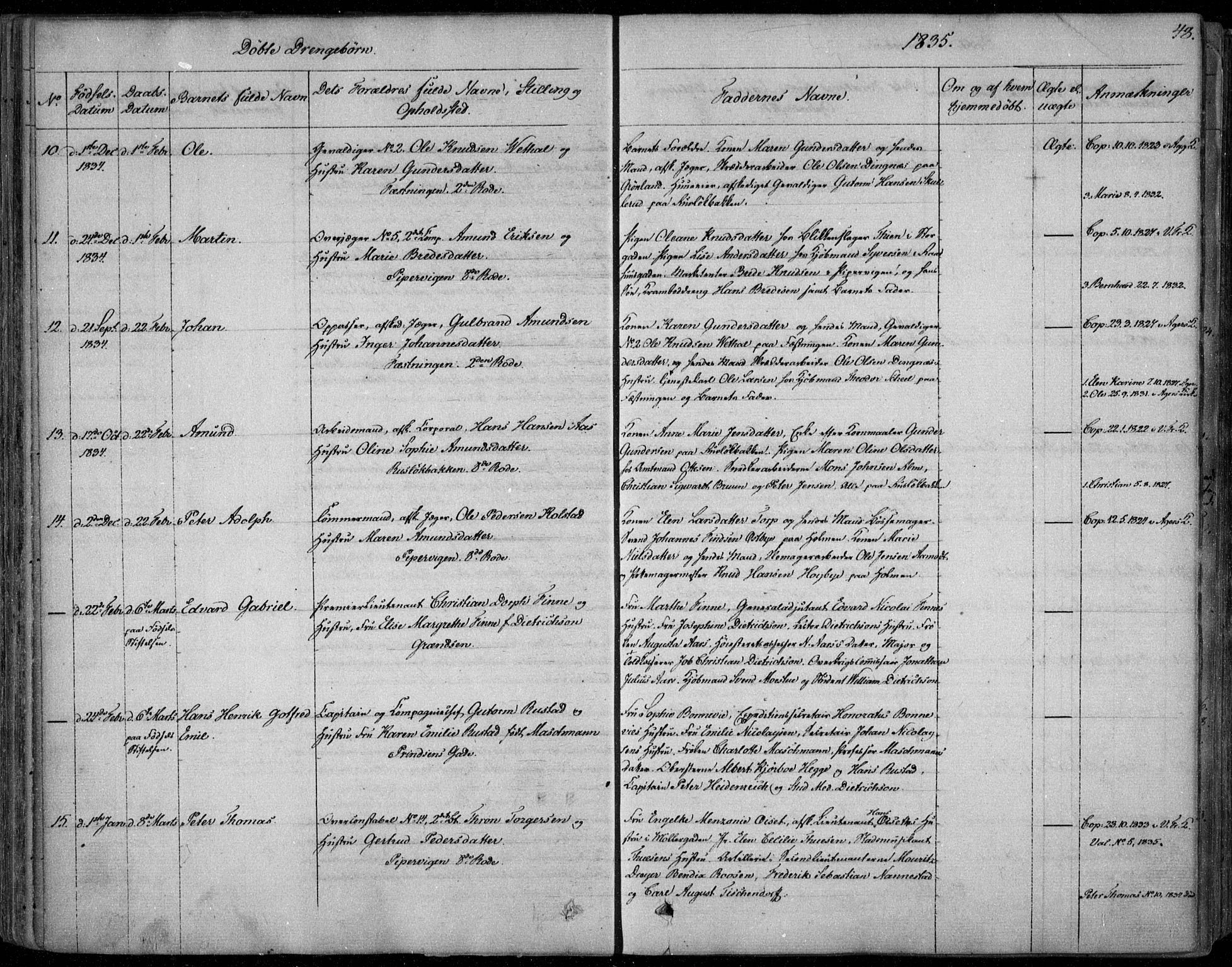 Garnisonsmenigheten Kirkebøker, AV/SAO-A-10846/F/Fa/L0006: Parish register (official) no. 6, 1828-1841, p. 48