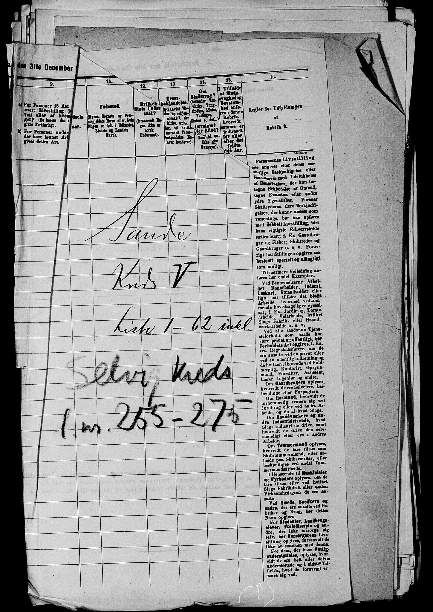SAKO, 1875 census for 0713P Sande, 1875, p. 1018