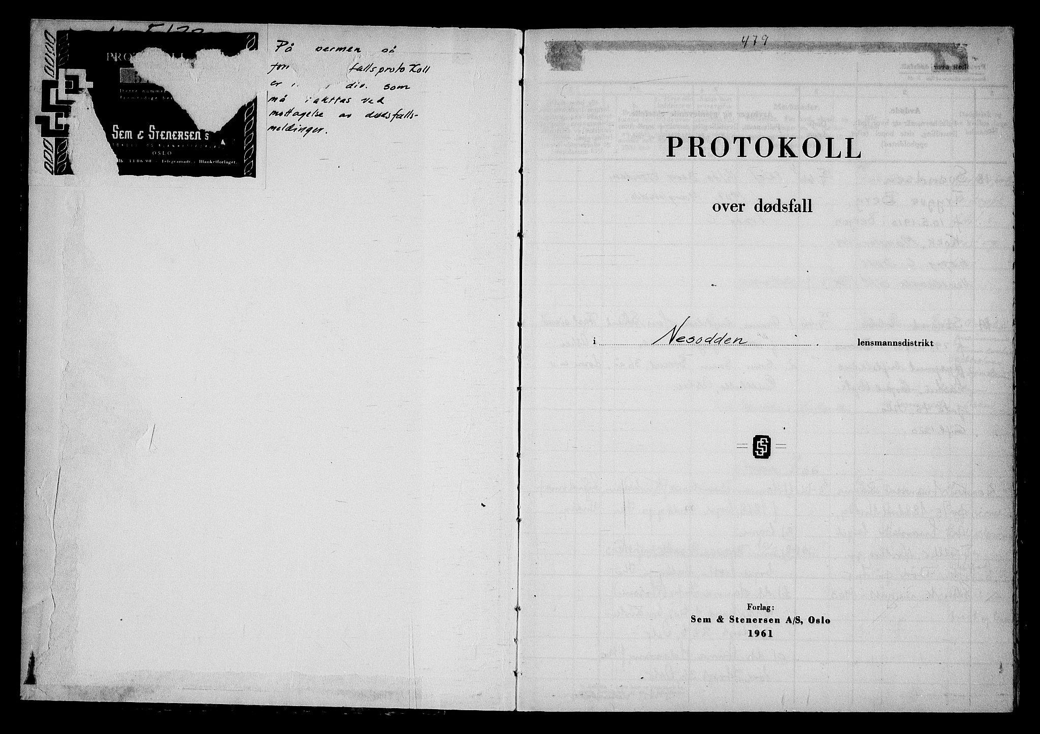 Nesodden lensmannskontor, AV/SAO-A-10279/H/Ha/Haa/L0008: Dødsfallprotokoll, 1966-1969