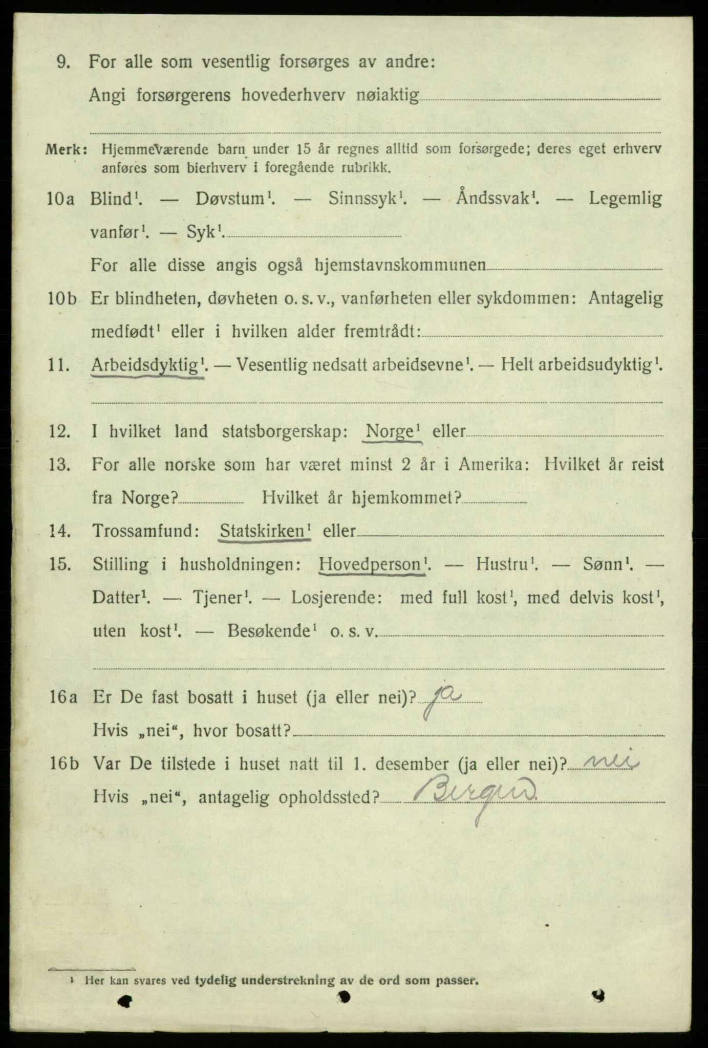 SAB, 1920 census for Kvinnherad, 1920, p. 13265