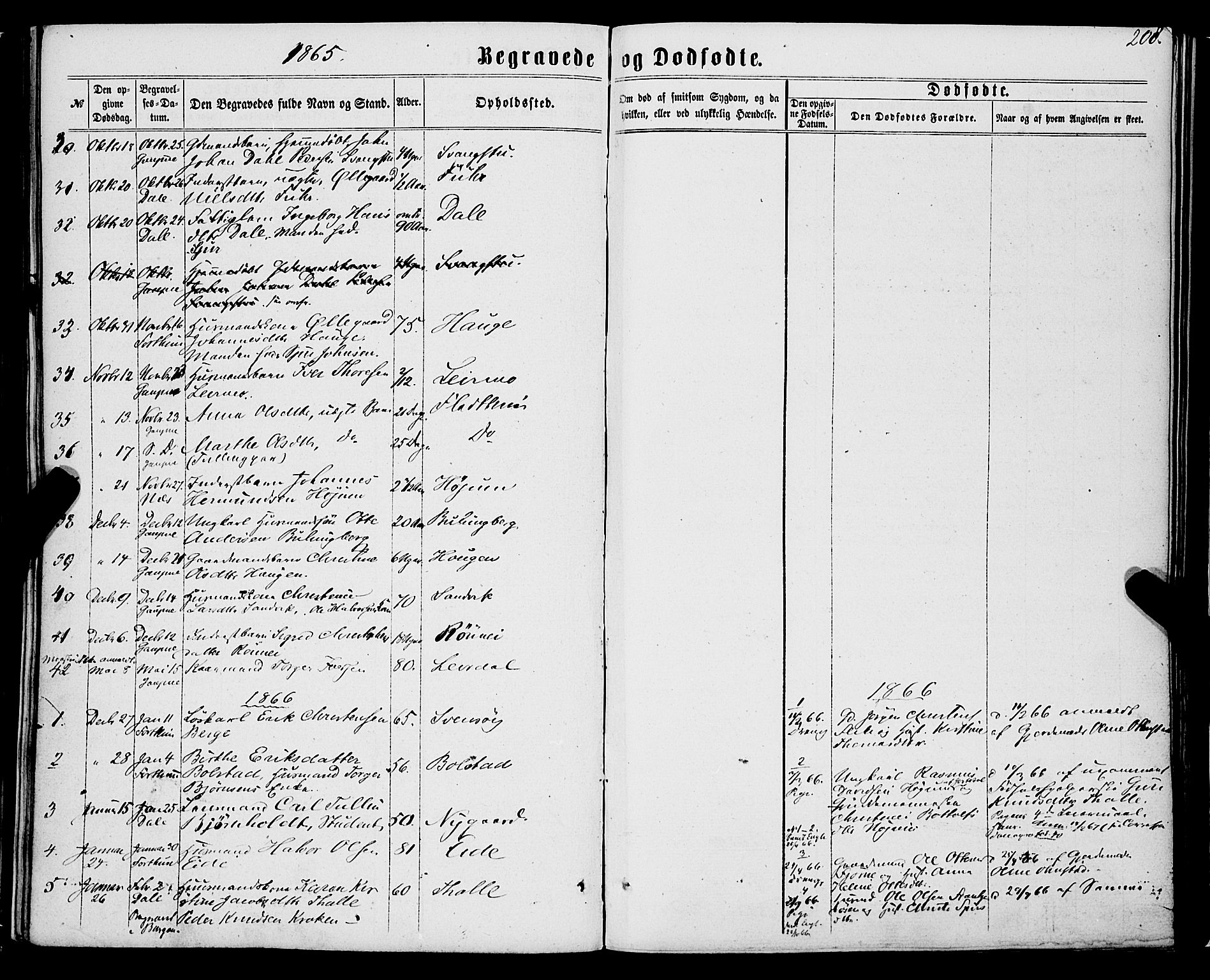 Luster sokneprestembete, SAB/A-81101/H/Haa/Haaa/L0008: Parish register (official) no. A 8, 1860-1870, p. 208