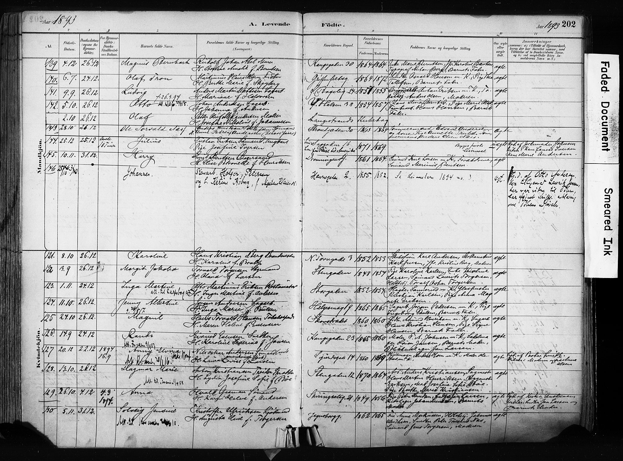 Larvik kirkebøker, SAKO/A-352/F/Fa/L0009: Parish register (official) no. I 9, 1884-1904, p. 202