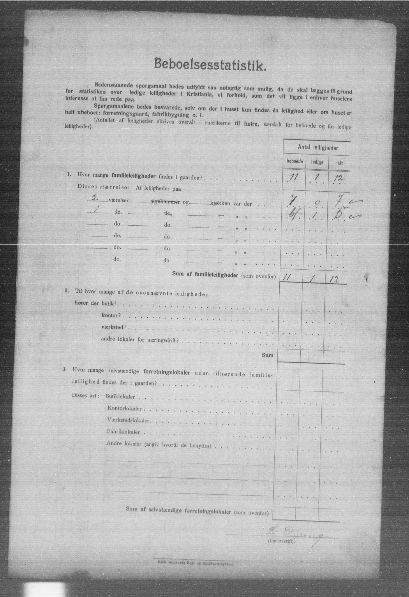 OBA, Municipal Census 1904 for Kristiania, 1904, p. 1687