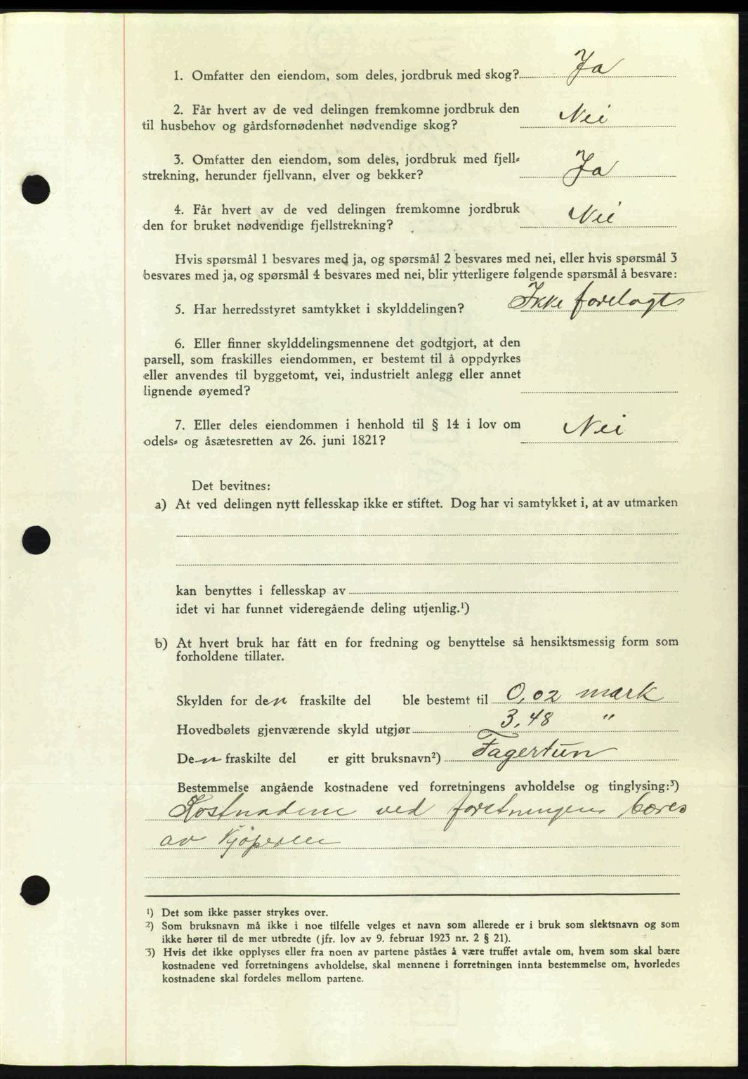 Romsdal sorenskriveri, AV/SAT-A-4149/1/2/2C: Mortgage book no. A14, 1943-1943, Diary no: : 1542/1943