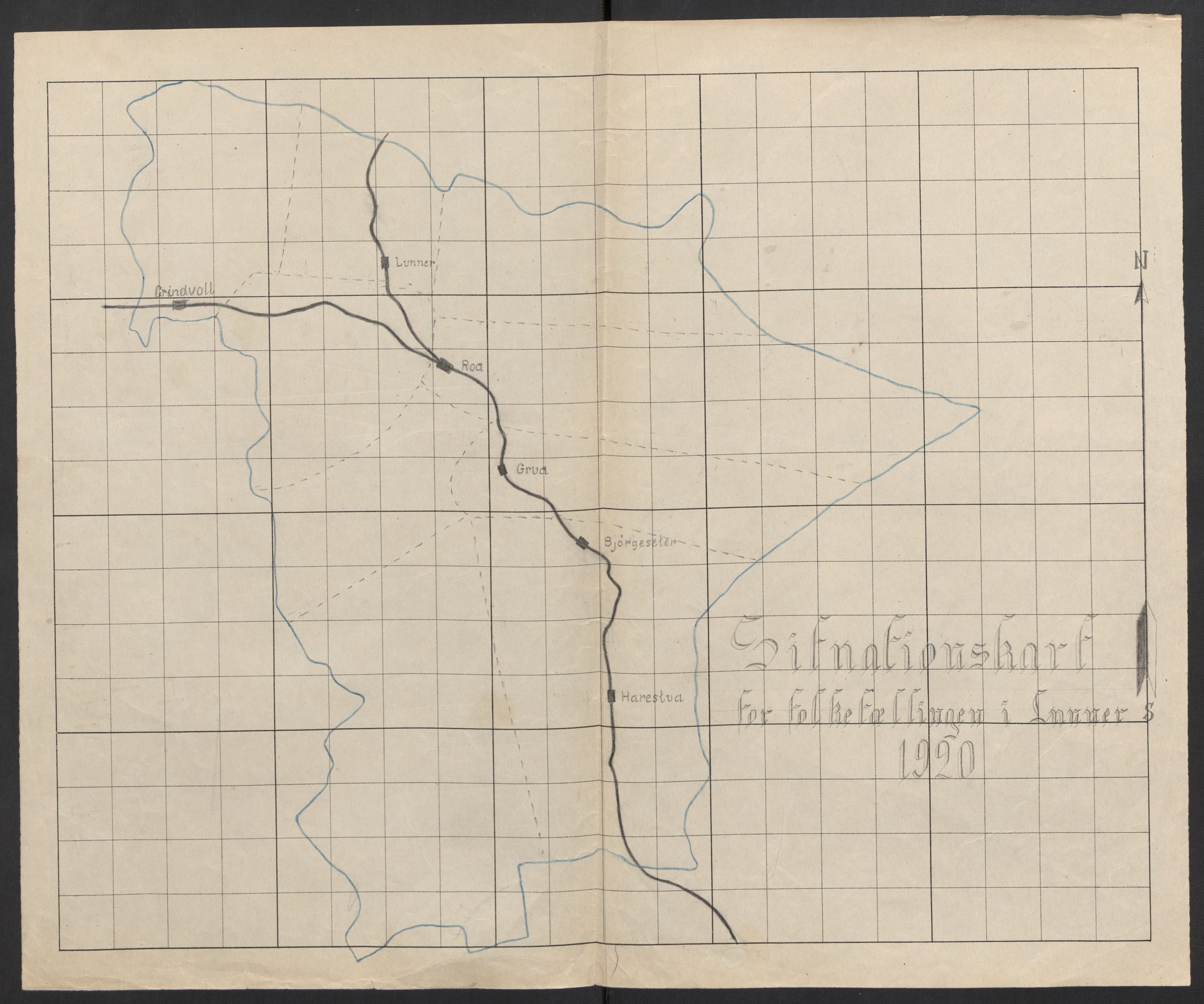 SAH, 1920 census for Lunner, 1920, p. 3