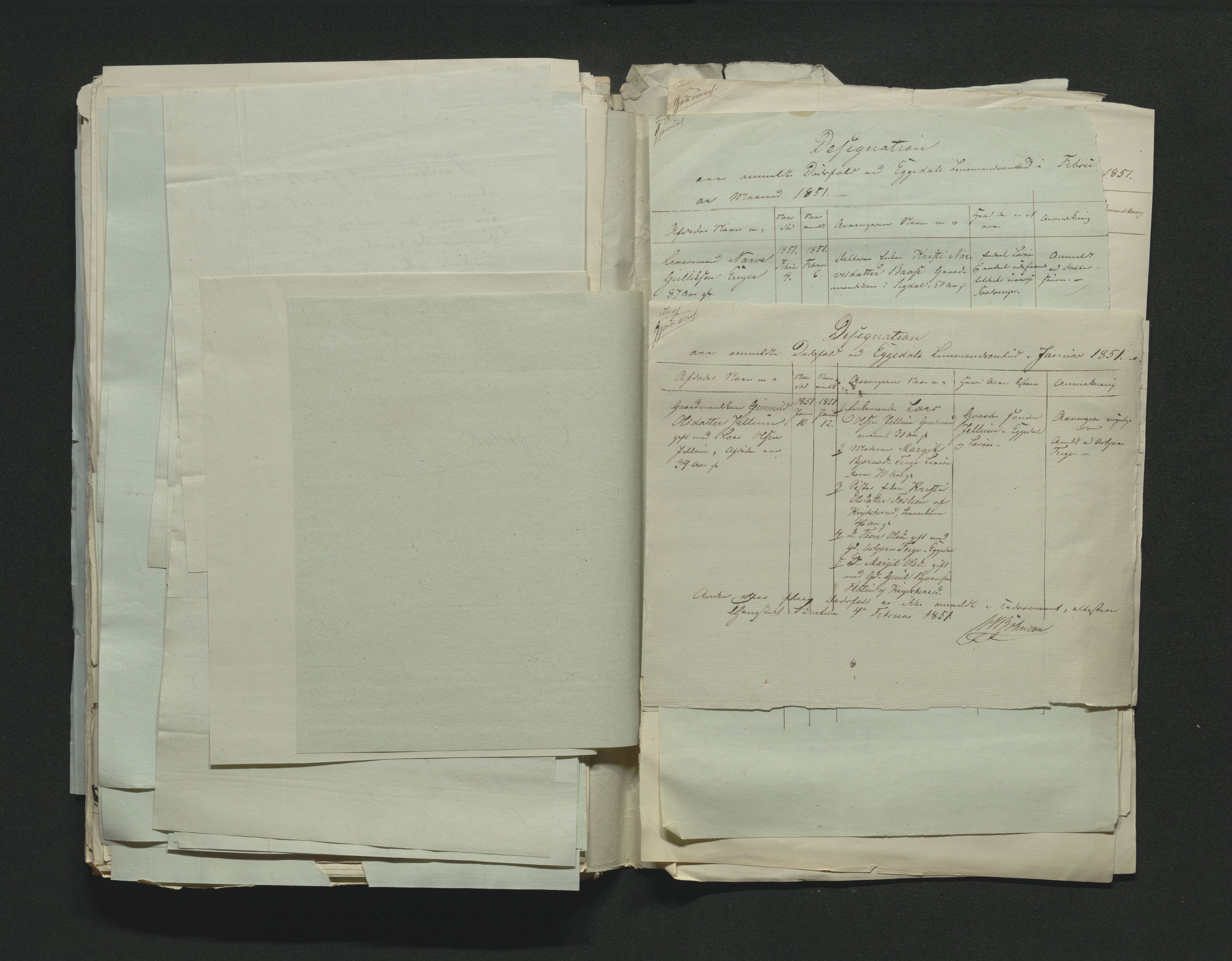 Eiker, Modum og Sigdal sorenskriveri, AV/SAKO-A-123/H/Ha/Hab/L0008: Dødsfallsmeldinger, 1850-1853