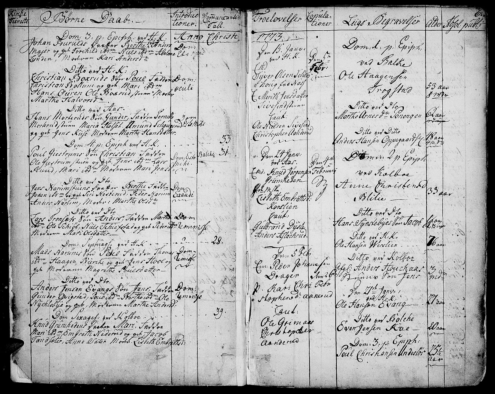 Toten prestekontor, SAH/PREST-102/H/Ha/Haa/L0006: Parish register (official) no. 6, 1773-1793, p. 6