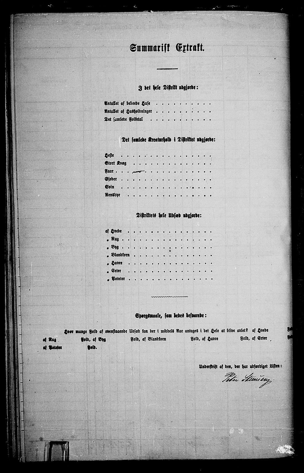 RA, 1865 census for Land, 1865, p. 58