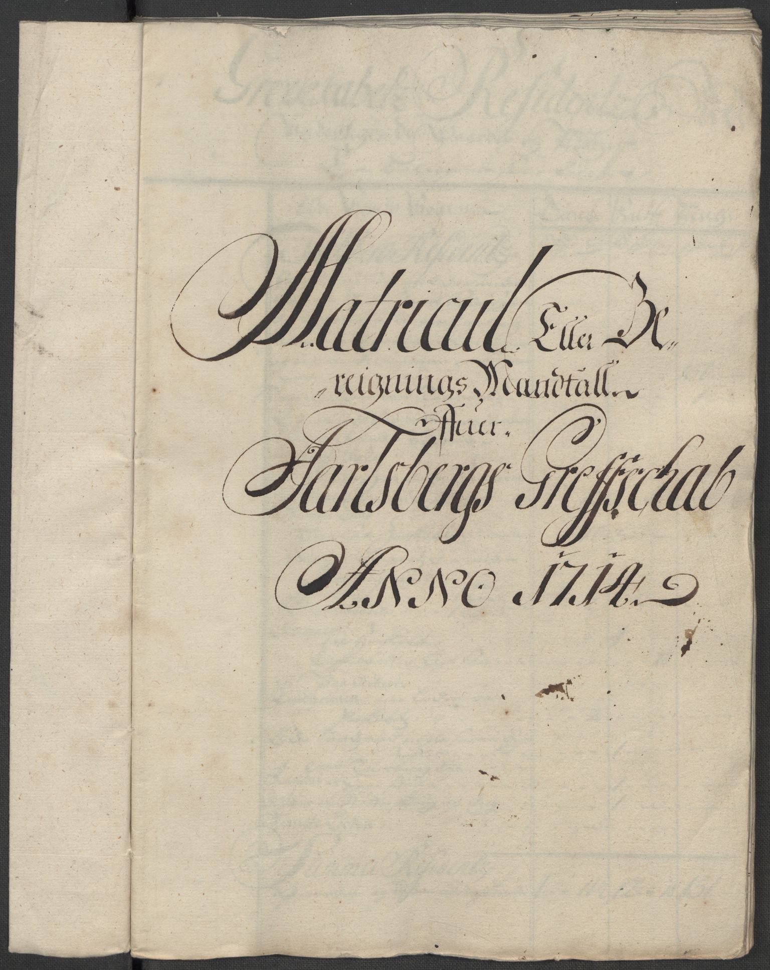 Rentekammeret inntil 1814, Reviderte regnskaper, Fogderegnskap, AV/RA-EA-4092/R32/L1879: Fogderegnskap Jarlsberg grevskap, 1714-1715, p. 13