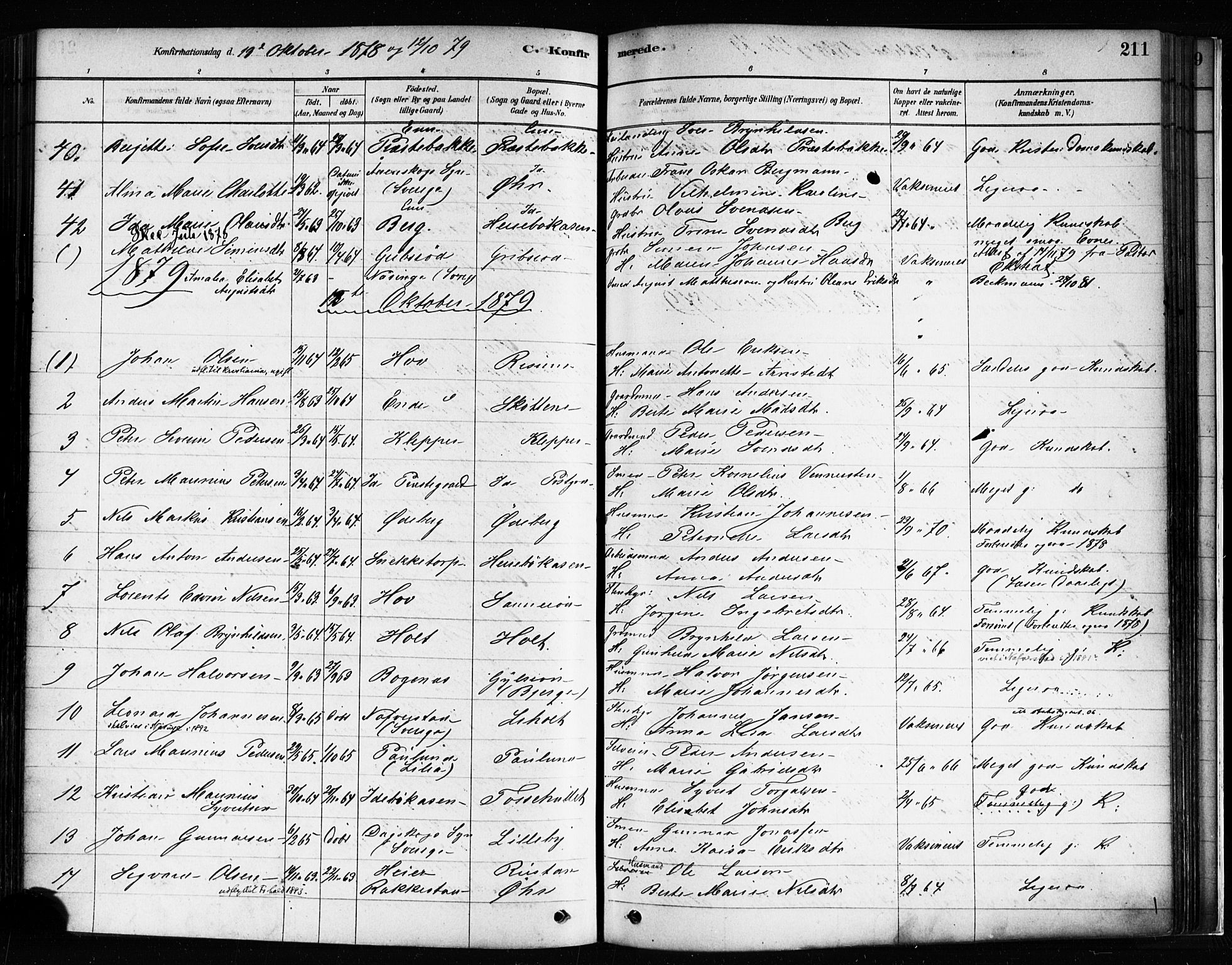 Idd prestekontor Kirkebøker, SAO/A-10911/F/Fc/L0006a: Parish register (official) no. III 6A, 1878-1903, p. 211