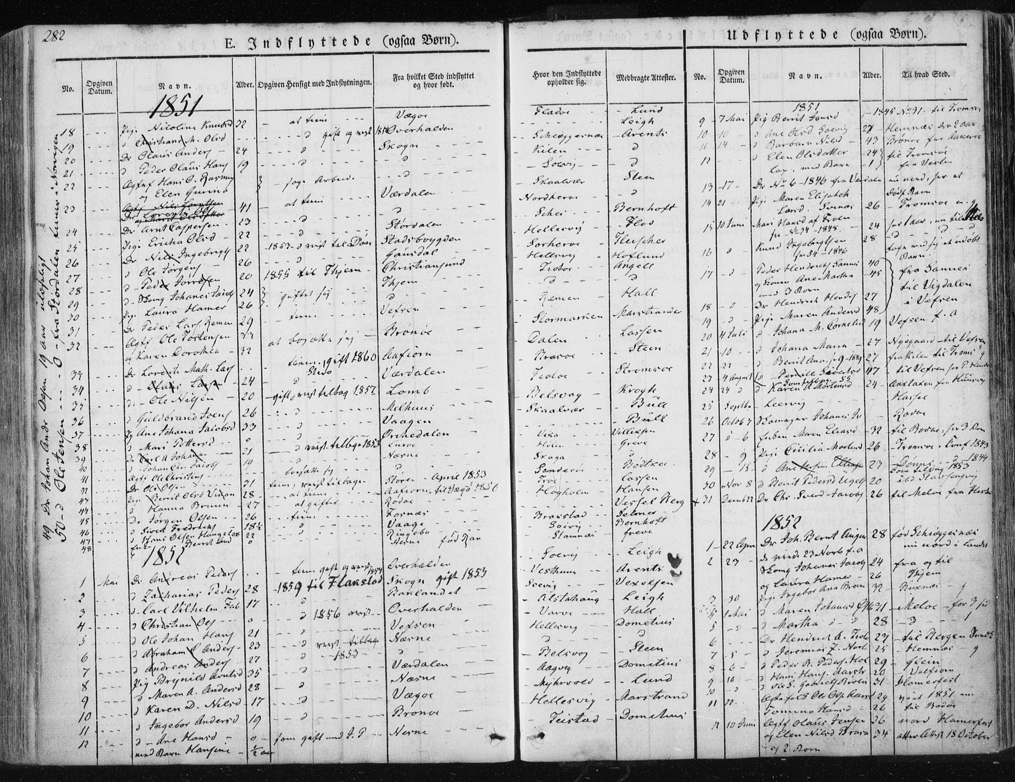 Ministerialprotokoller, klokkerbøker og fødselsregistre - Nordland, SAT/A-1459/830/L0447: Parish register (official) no. 830A11, 1831-1854, p. 282