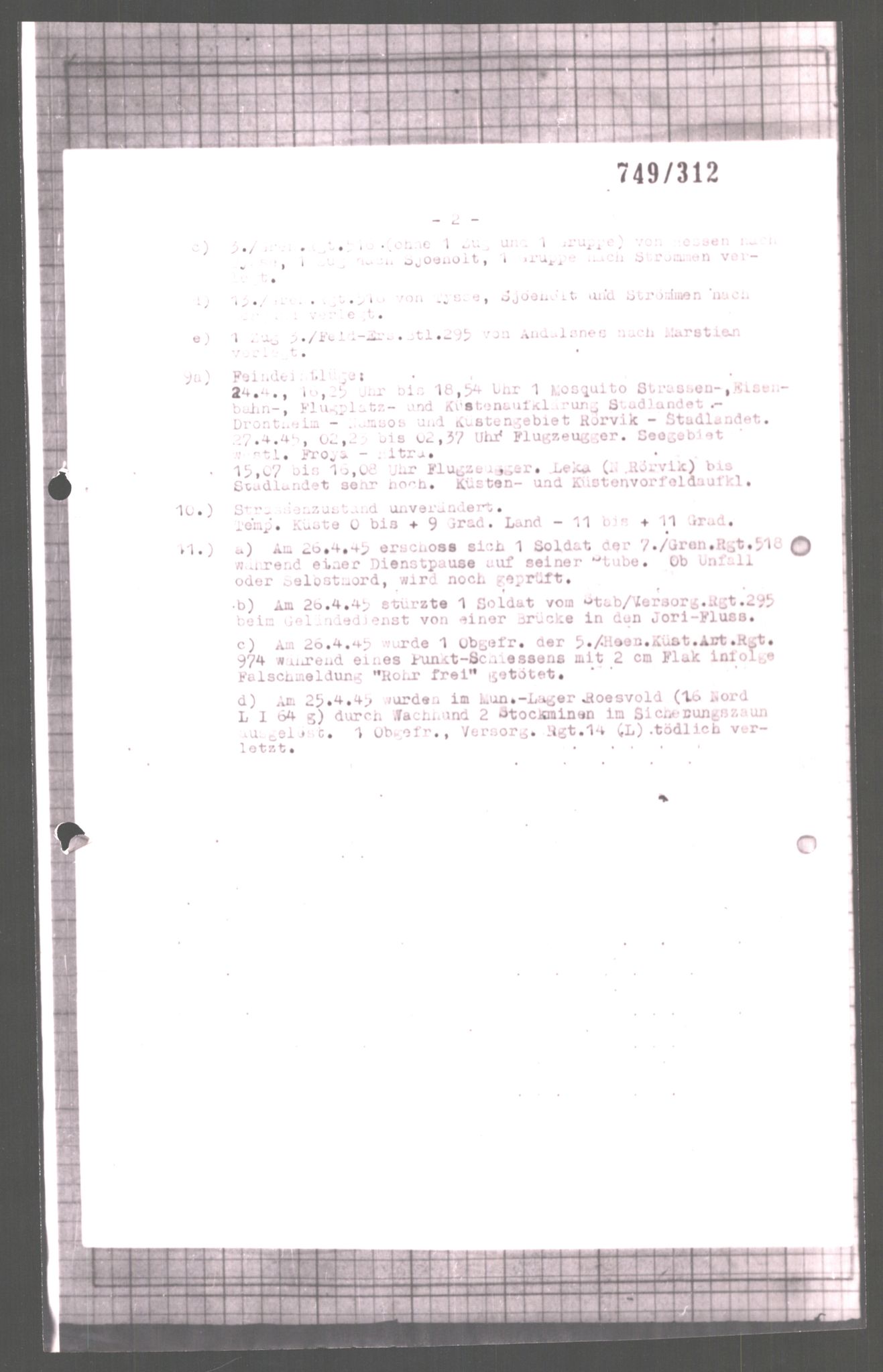 Forsvarets Overkommando. 2 kontor. Arkiv 11.4. Spredte tyske arkivsaker, AV/RA-RAFA-7031/D/Dar/Dara/L0004: Krigsdagbøker for 20. Gebirgs-Armee-Oberkommando (AOK 20), 1945, p. 791