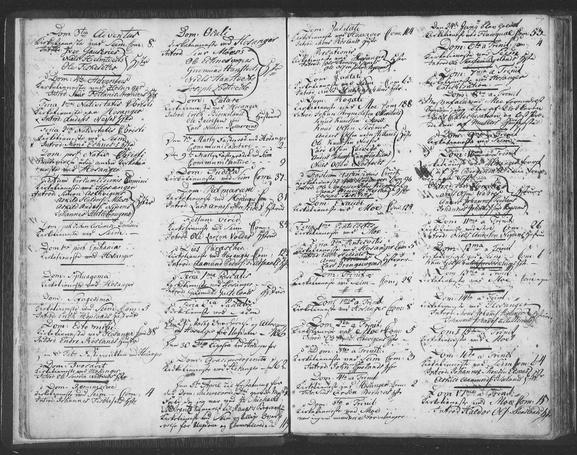 Hosanger sokneprestembete, SAB/A-75801/H/Haa: Parish register (official) no. A 3, 1793-1811, p. 6b-7a