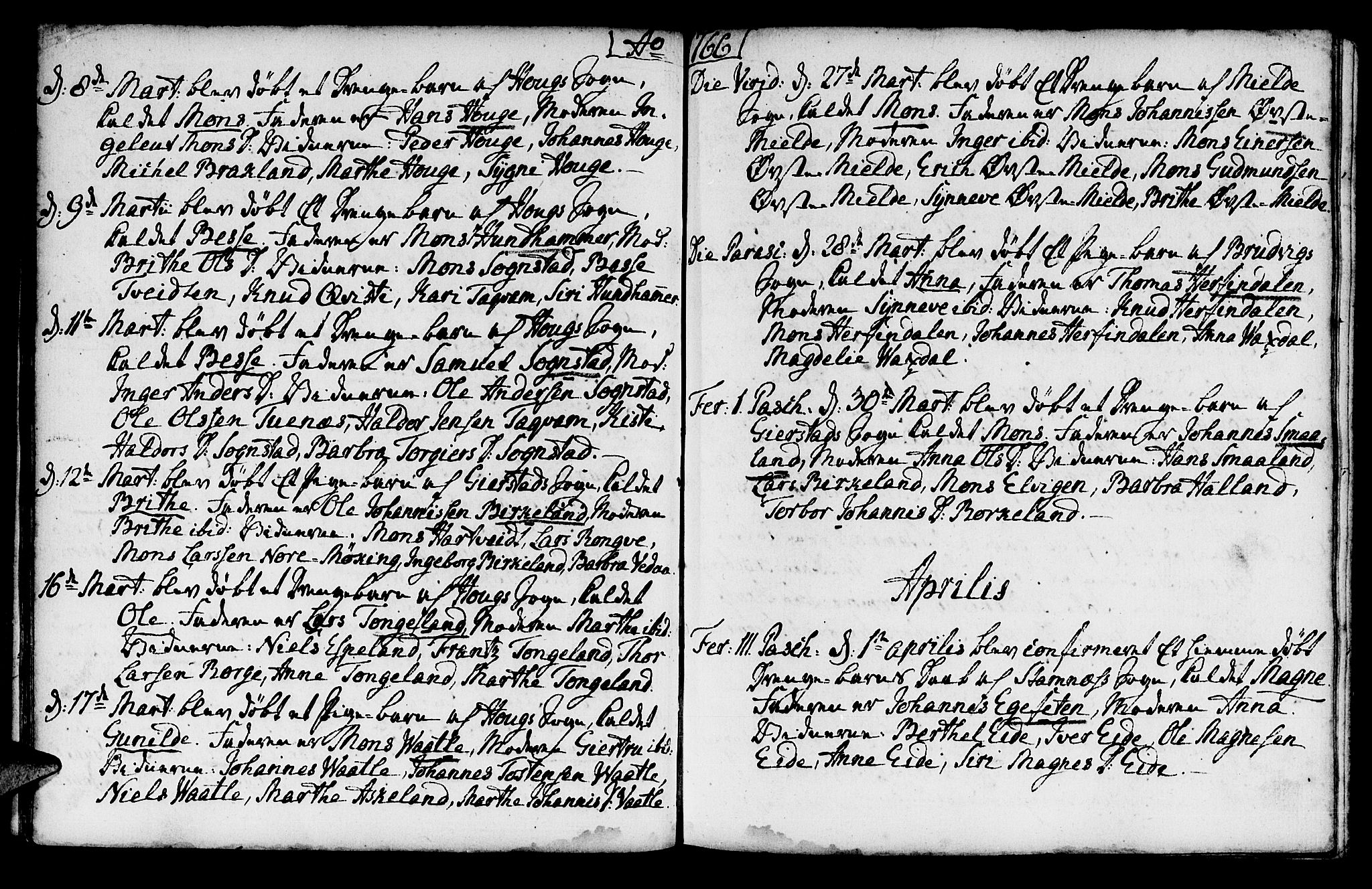 Haus sokneprestembete, SAB/A-75601/H/Haa: Parish register (official) no. A 8, 1754-1769, p. 98