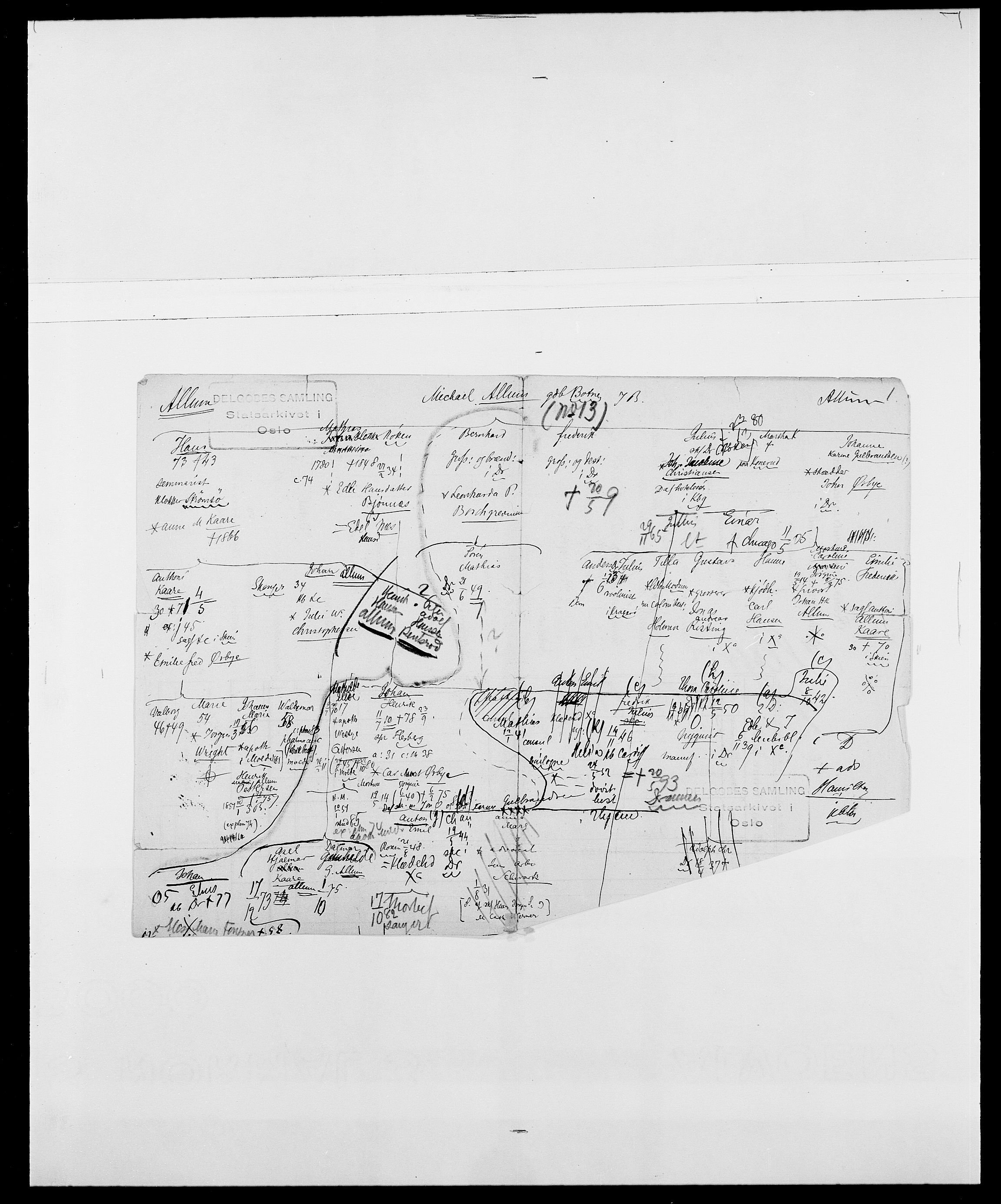 Delgobe, Charles Antoine - samling, AV/SAO-PAO-0038/D/Da/L0001: Aabye - Angerman, p. 430