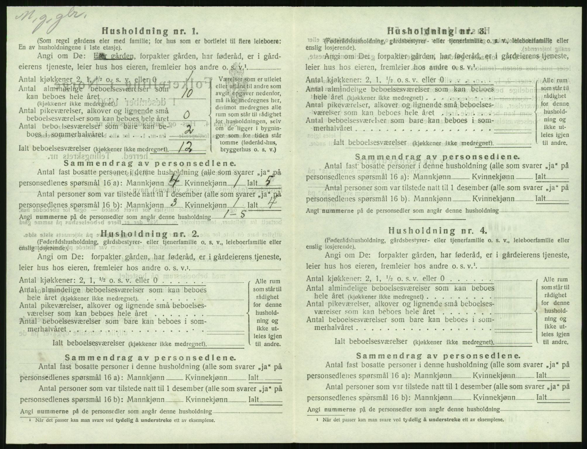 SAK, 1920 census for Øyestad, 1920, p. 649