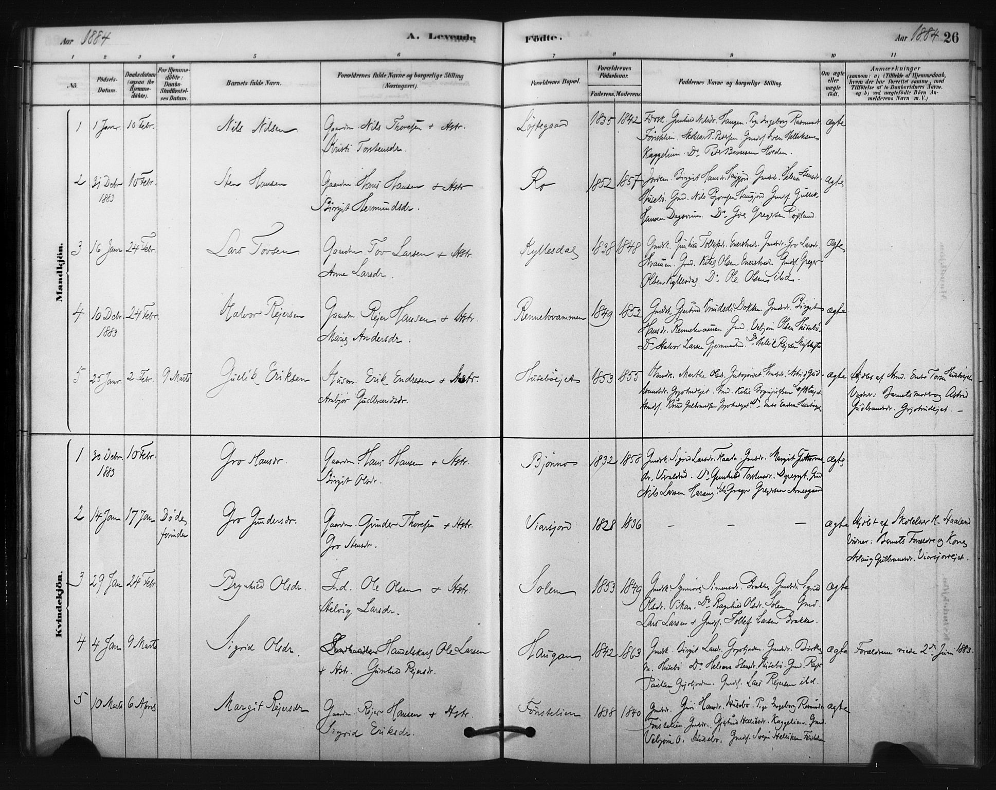 Nore kirkebøker, SAKO/A-238/F/Fc/L0003: Parish register (official) no. III 3, 1878-1884, p. 26
