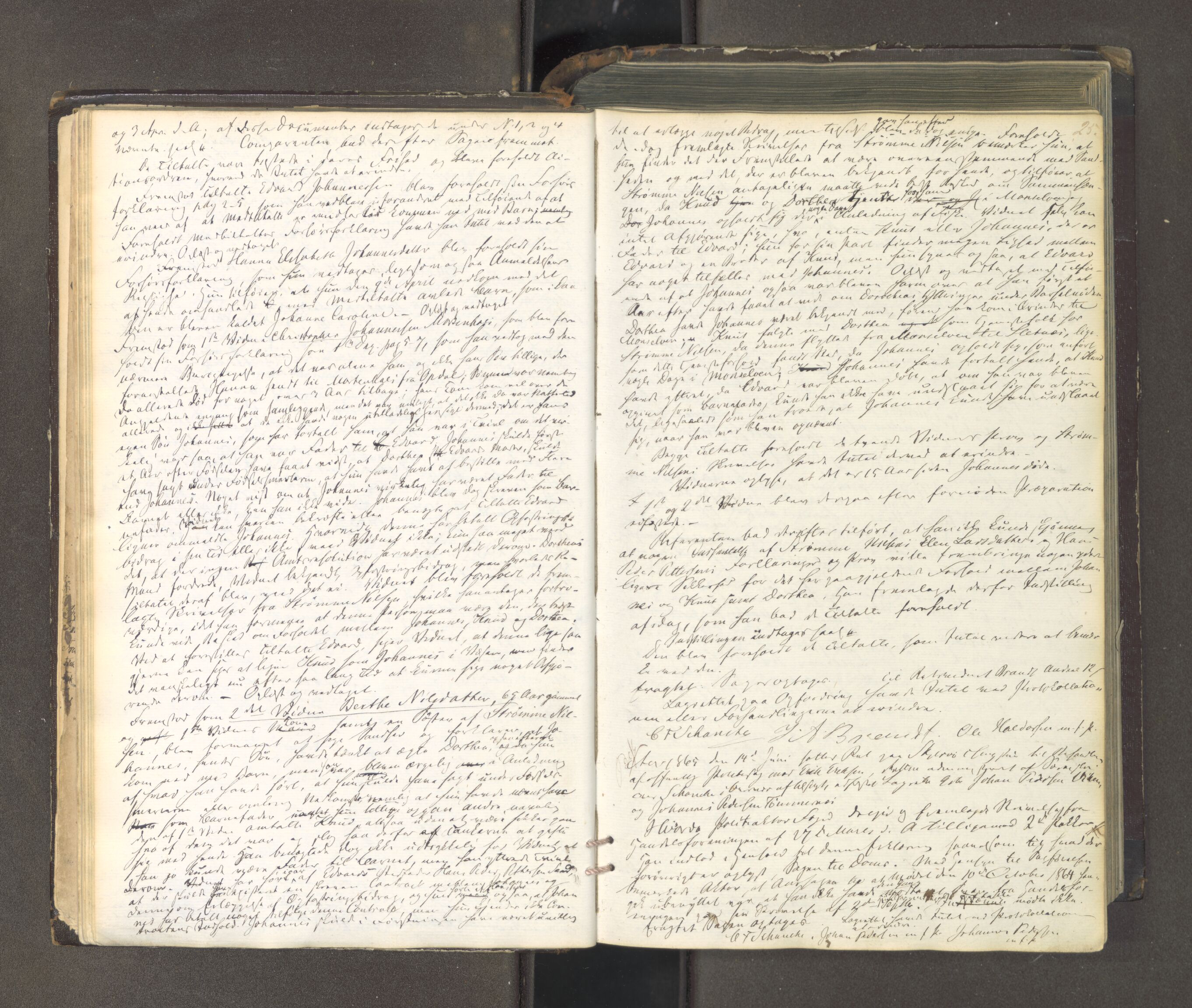 Tromsø sorenskriveri 1855-, AV/SATØ-S-0050/F/Fe/L0127: Ekstrarettsprotokoll med register, 1864-1870, p. 24b-25a