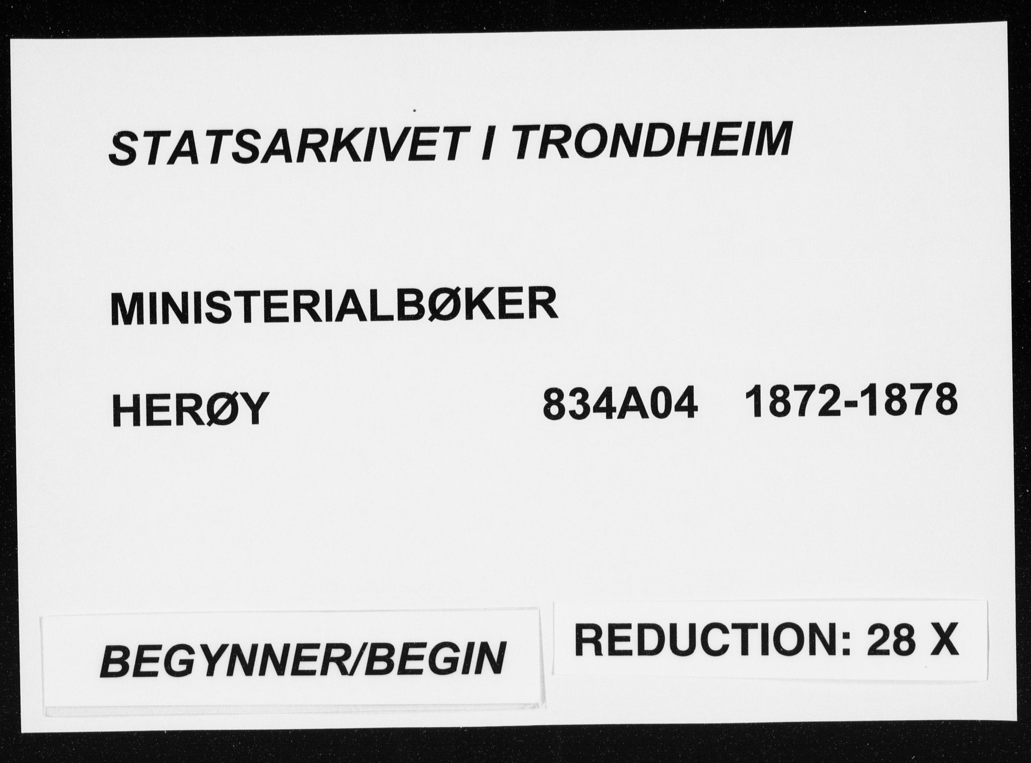 Ministerialprotokoller, klokkerbøker og fødselsregistre - Nordland, SAT/A-1459/834/L0506: Parish register (official) no. 834A04, 1872-1878