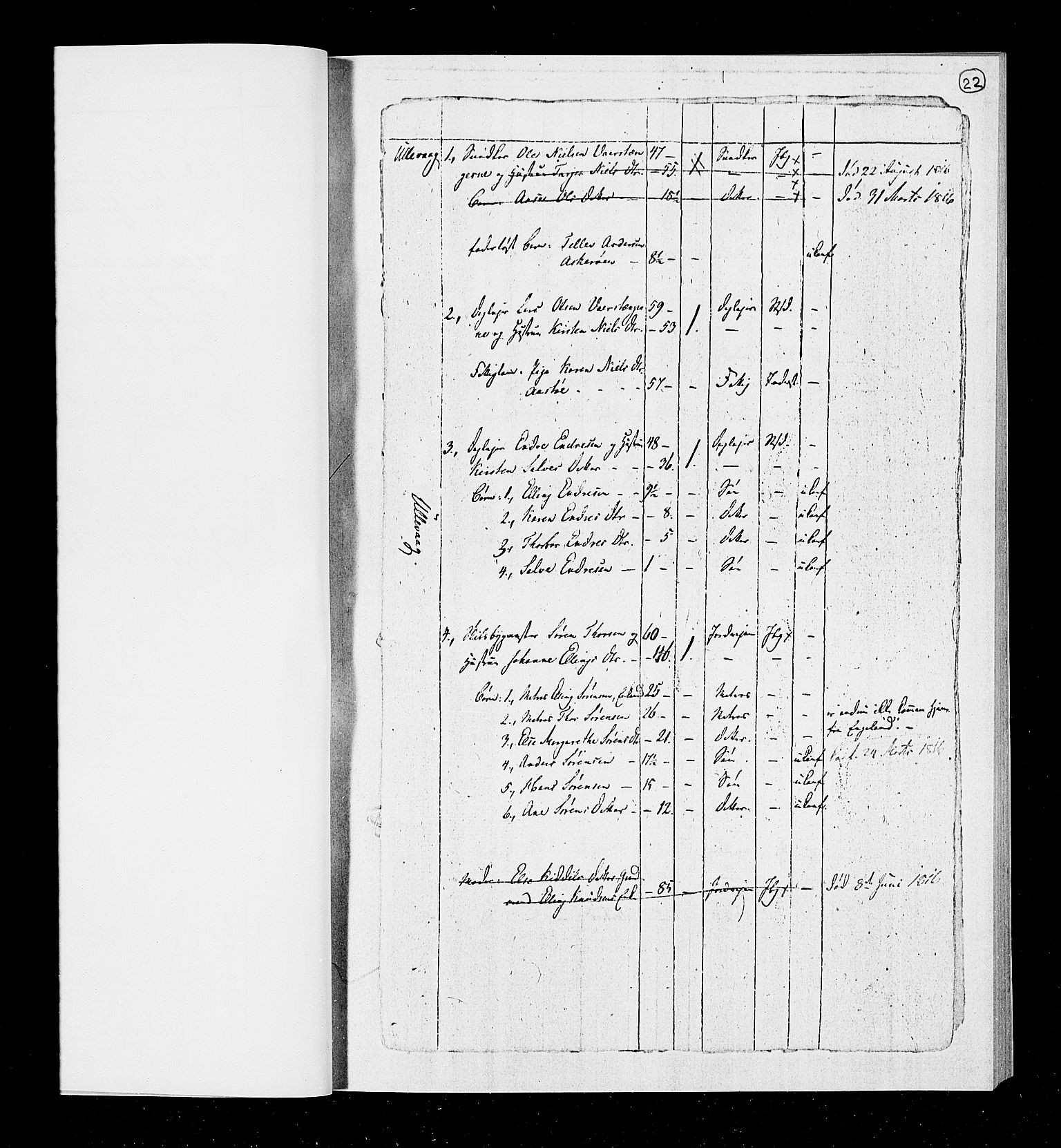 RA, Census 1815, vol. 1b: Dypvåg parish, 1815, p. 24