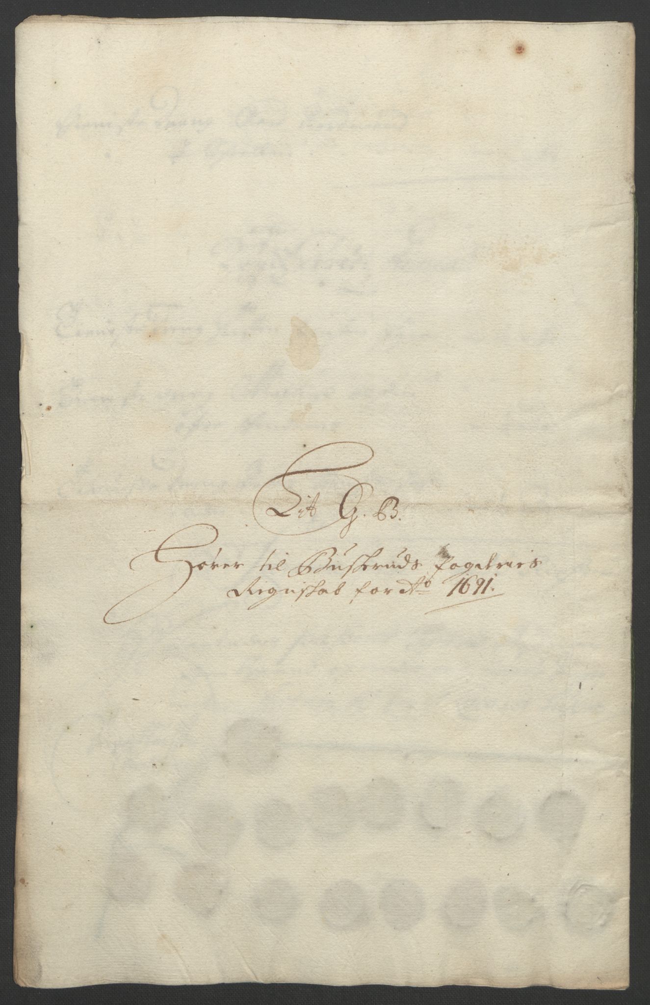 Rentekammeret inntil 1814, Reviderte regnskaper, Fogderegnskap, RA/EA-4092/R25/L1681: Fogderegnskap Buskerud, 1691-1692, p. 205