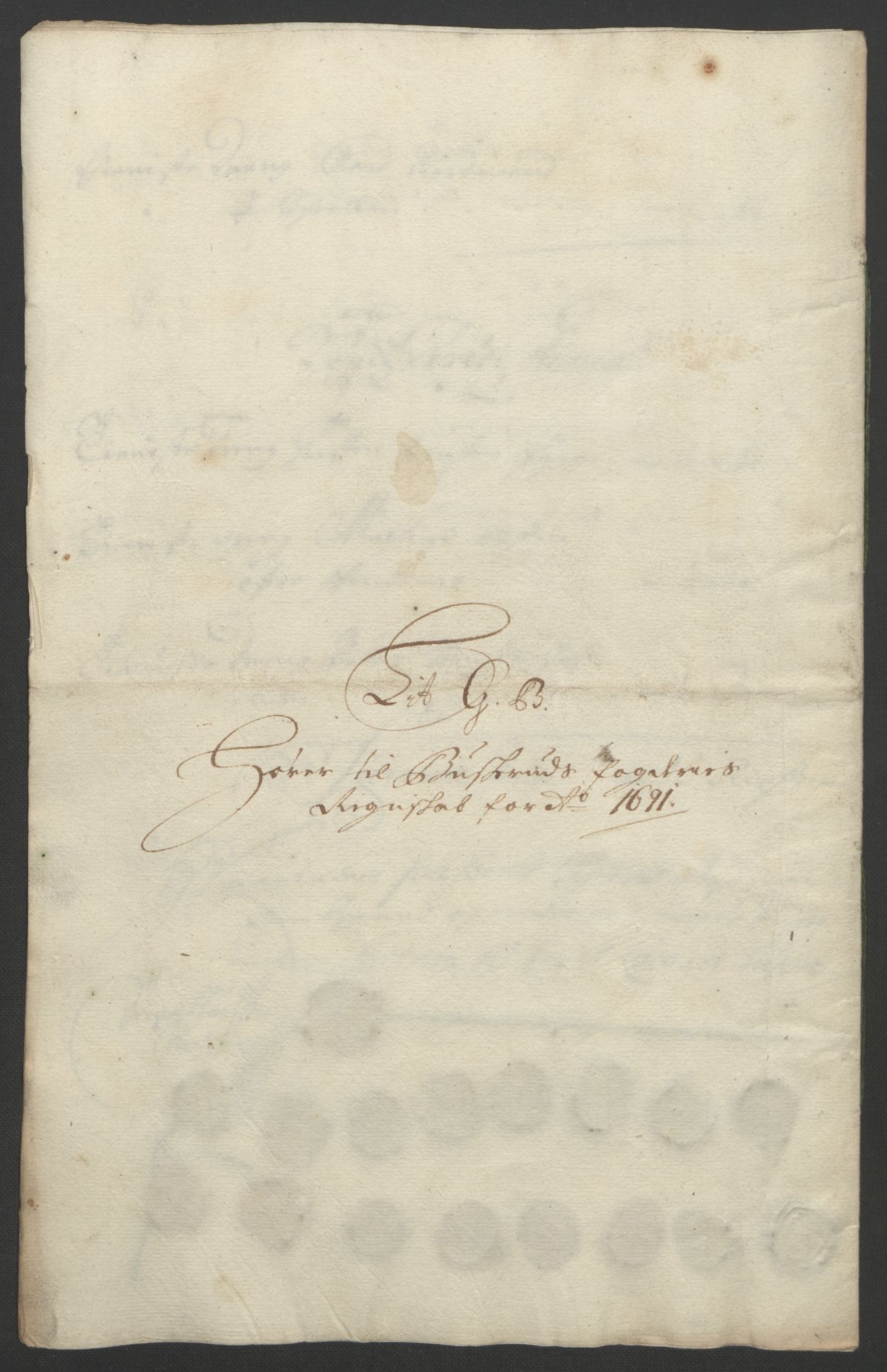 Rentekammeret inntil 1814, Reviderte regnskaper, Fogderegnskap, AV/RA-EA-4092/R25/L1681: Fogderegnskap Buskerud, 1691-1692, p. 205