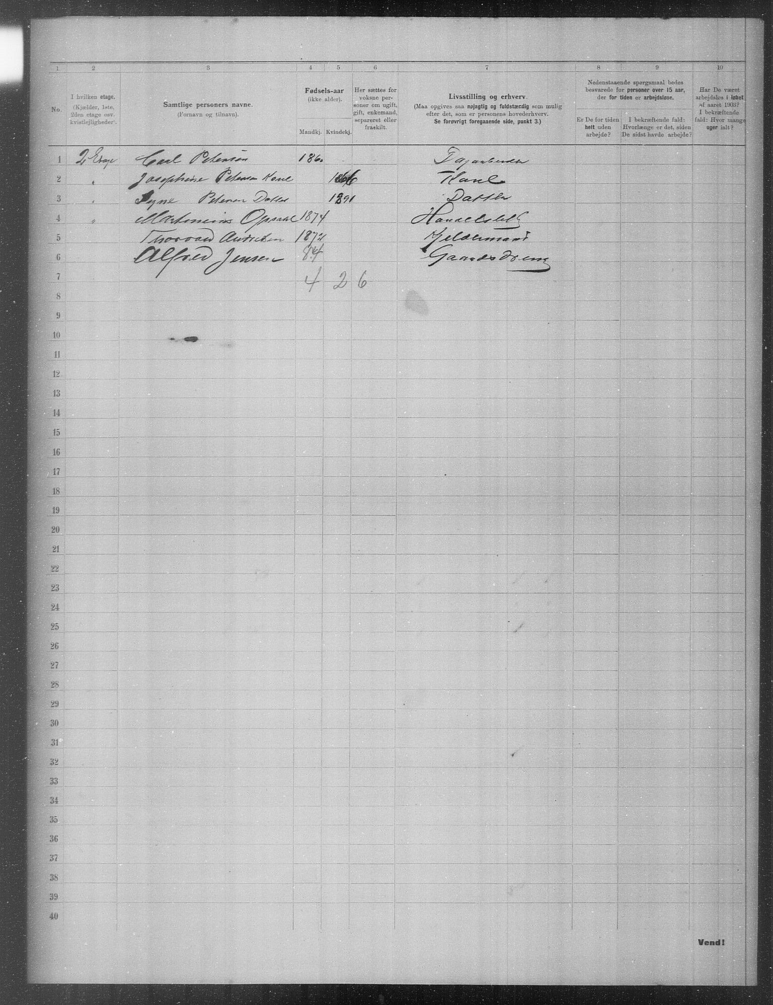 OBA, Municipal Census 1903 for Kristiania, 1903, p. 19880