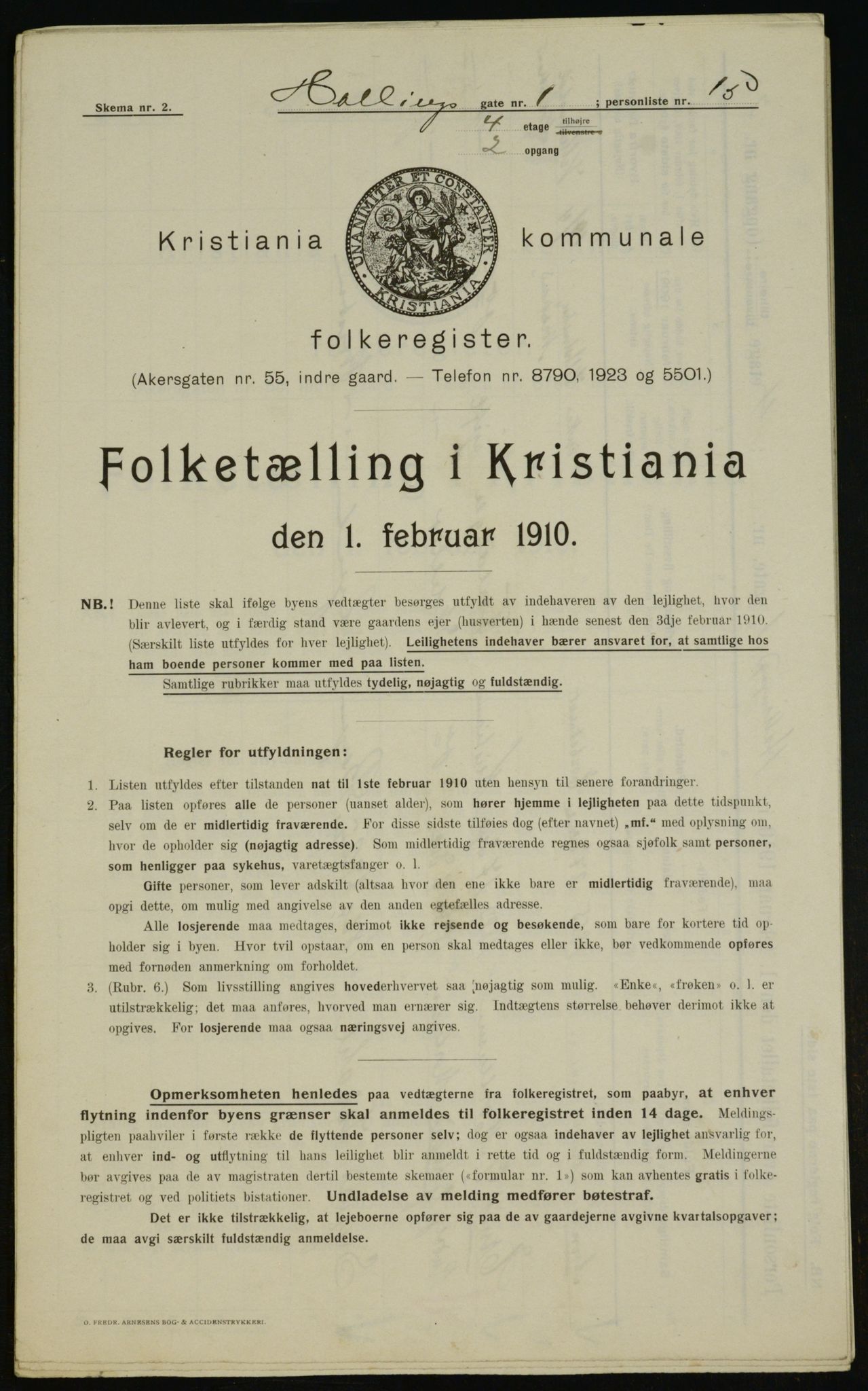 OBA, Municipal Census 1910 for Kristiania, 1910, p. 31965