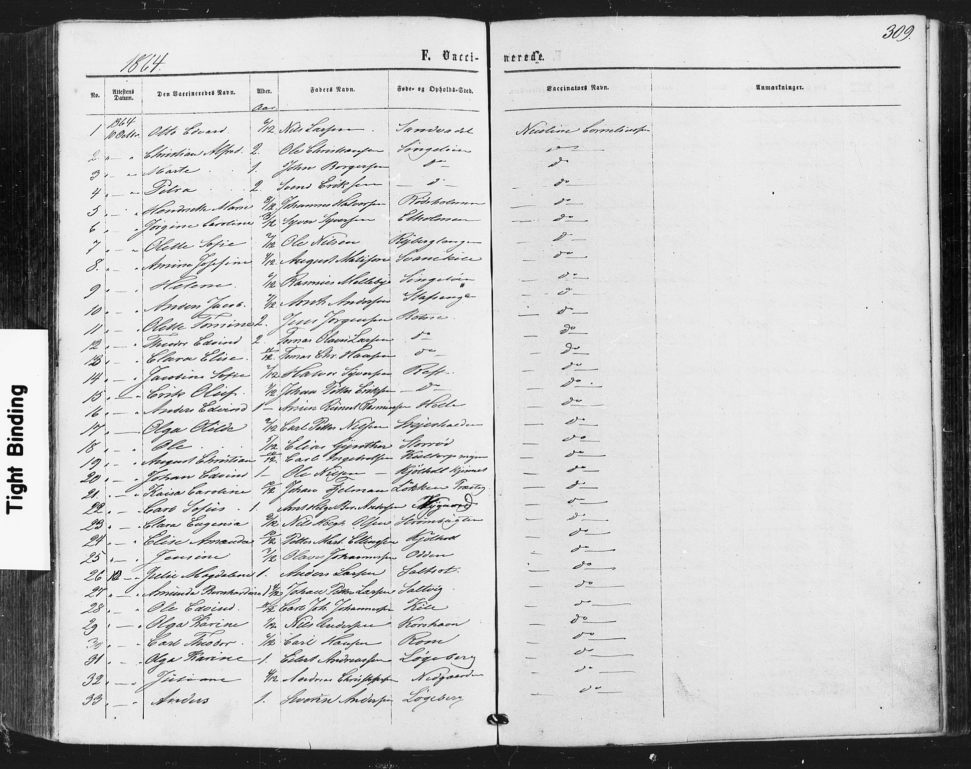 Hvaler prestekontor Kirkebøker, AV/SAO-A-2001/F/Fa/L0007: Parish register (official) no. I 7, 1864-1878, p. 309