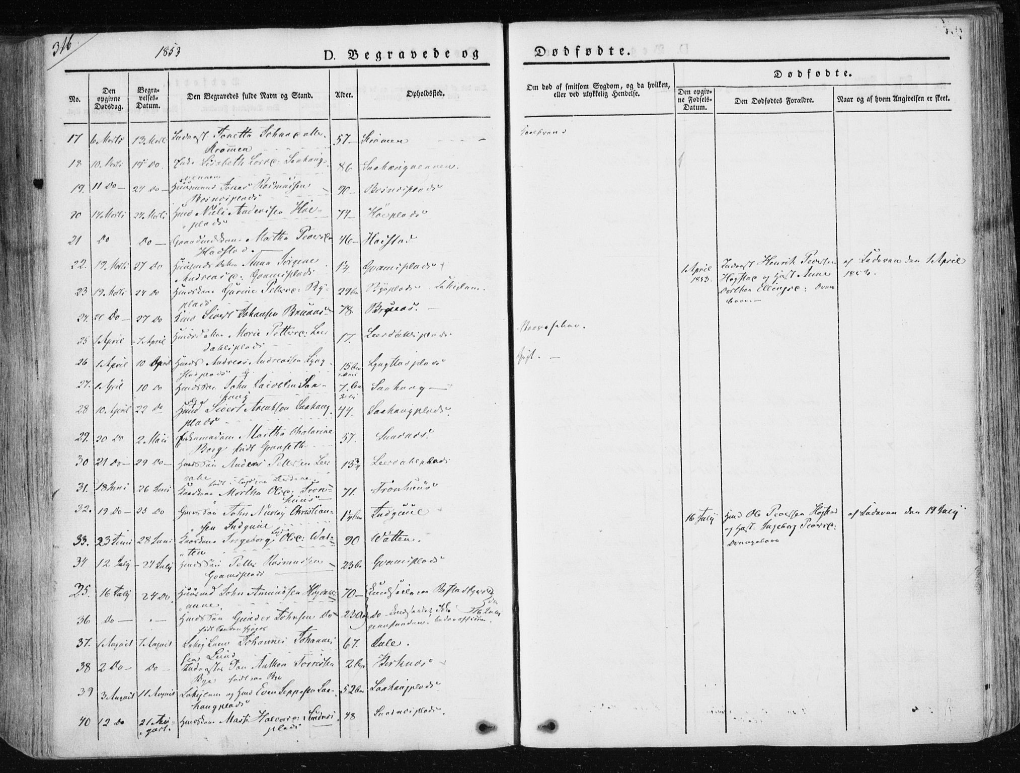 Ministerialprotokoller, klokkerbøker og fødselsregistre - Nord-Trøndelag, AV/SAT-A-1458/730/L0280: Parish register (official) no. 730A07 /1, 1840-1854, p. 316