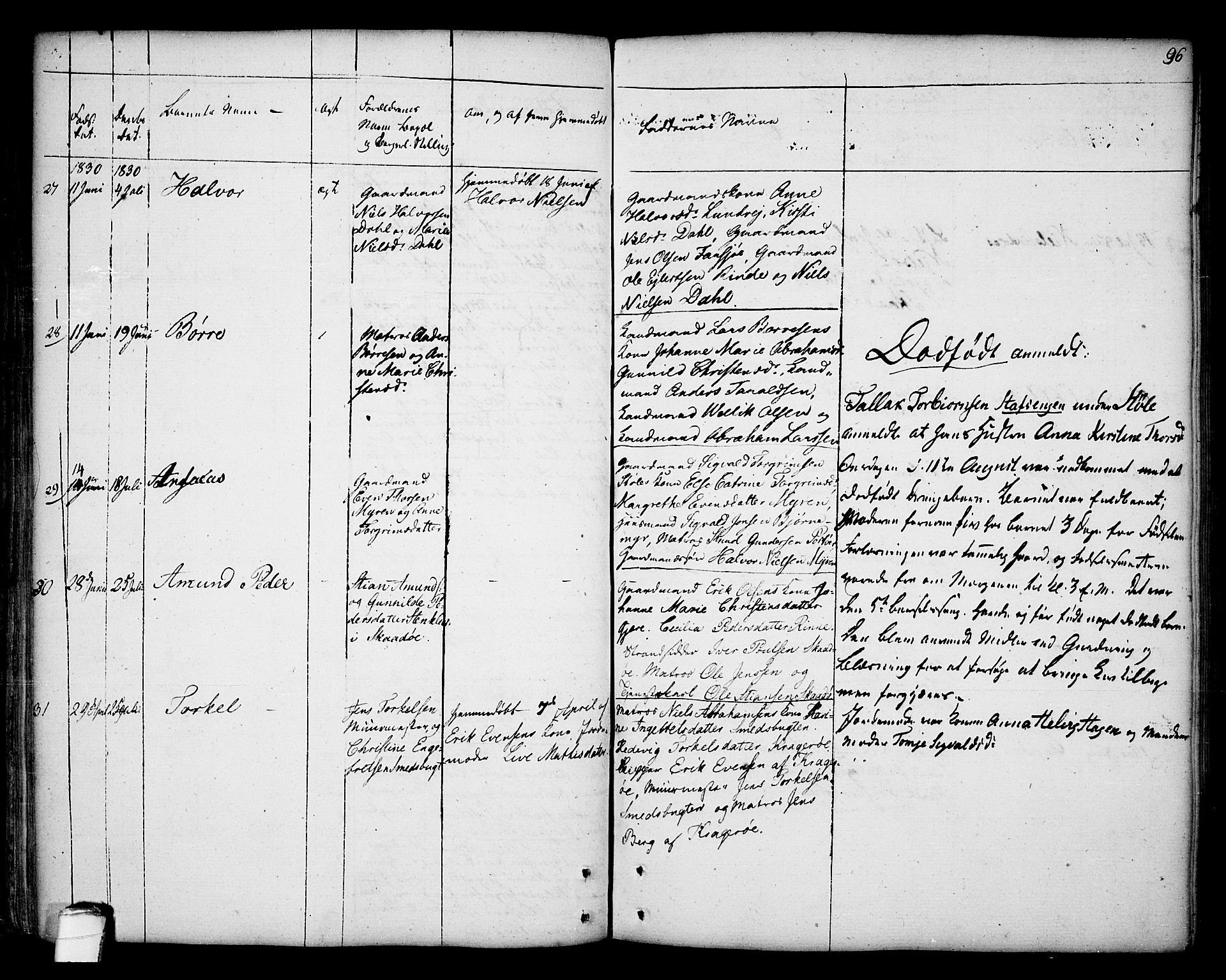 Kragerø kirkebøker, SAKO/A-278/F/Fa/L0002: Parish register (official) no. 2, 1767-1802, p. 96