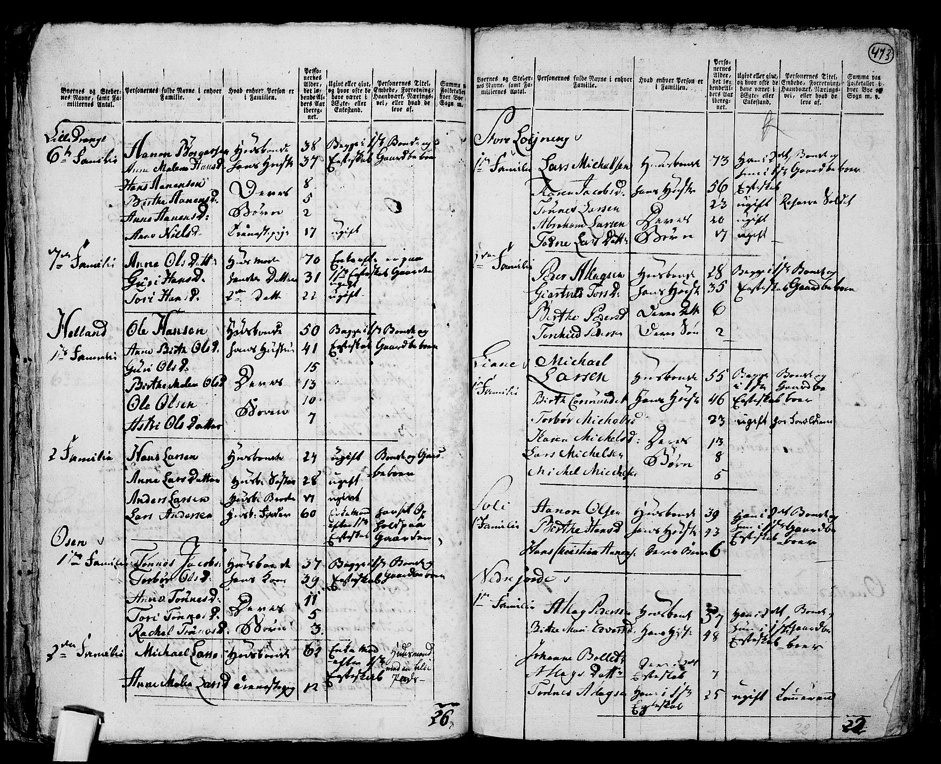 RA, 1801 census for 1112P Lund, 1801, p. 472b-473a