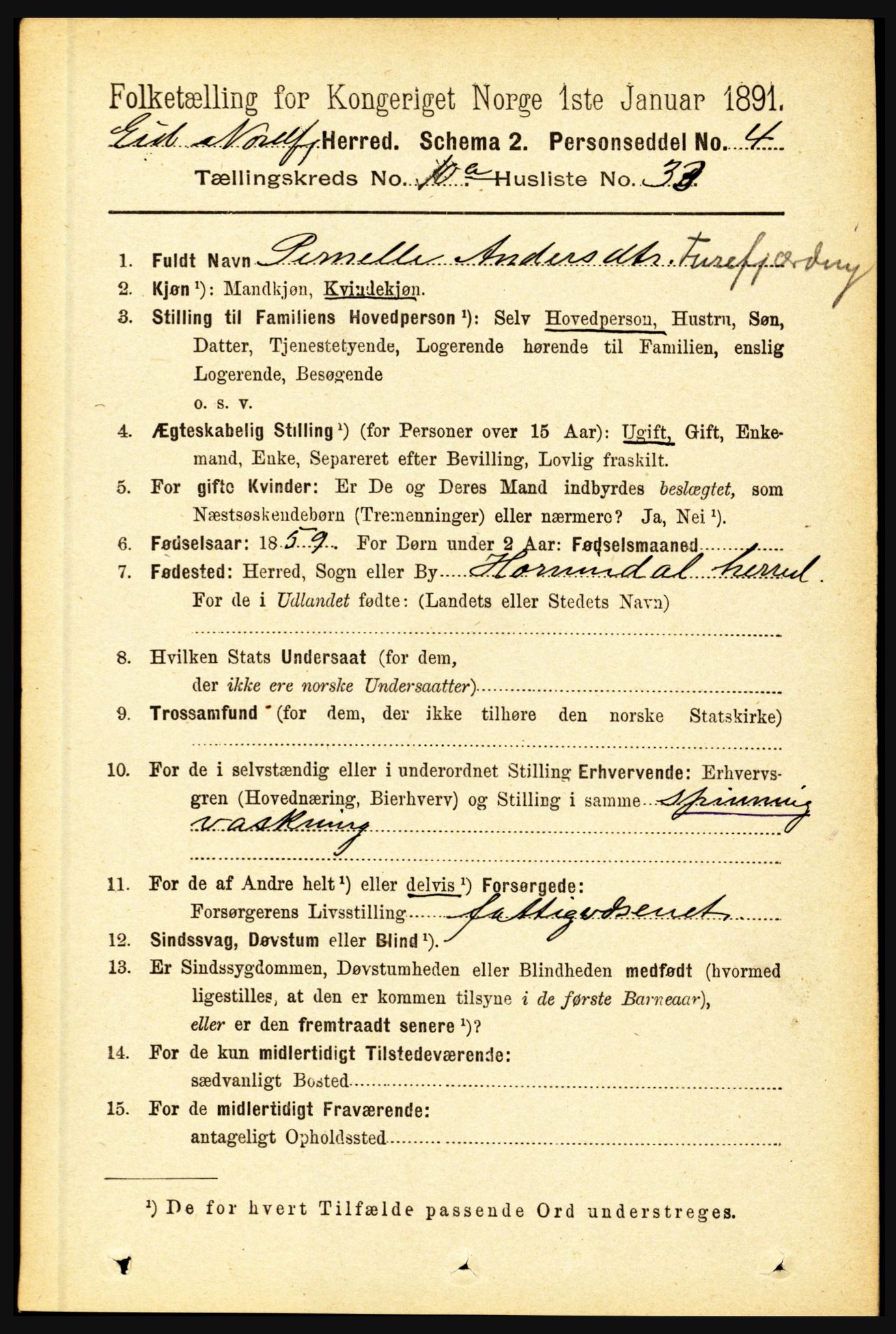 RA, 1891 census for 1443 Eid, 1891, p. 2996